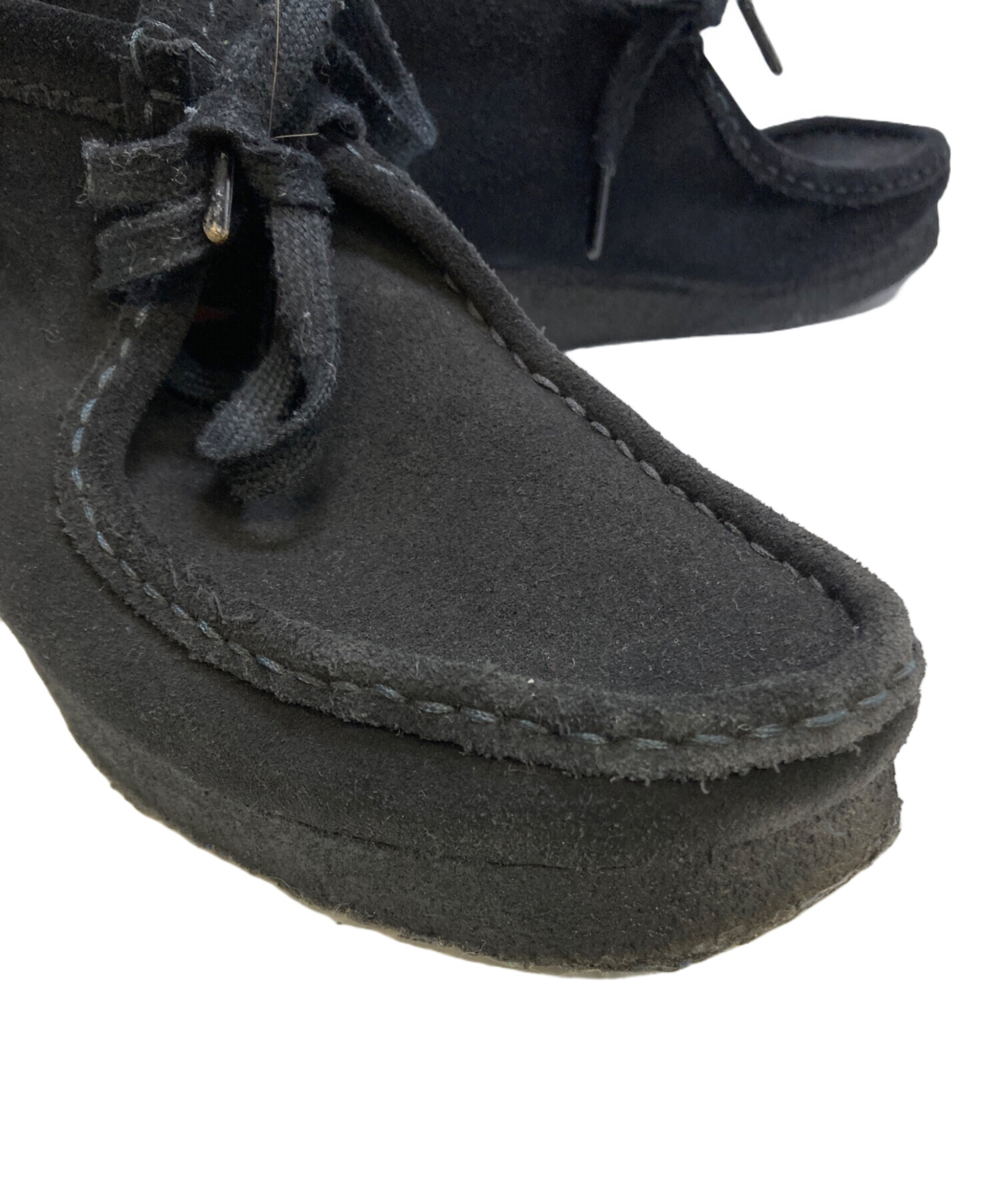 中古・古着通販】CLARKS (クラークス) ワラビーシューズ ブラック 