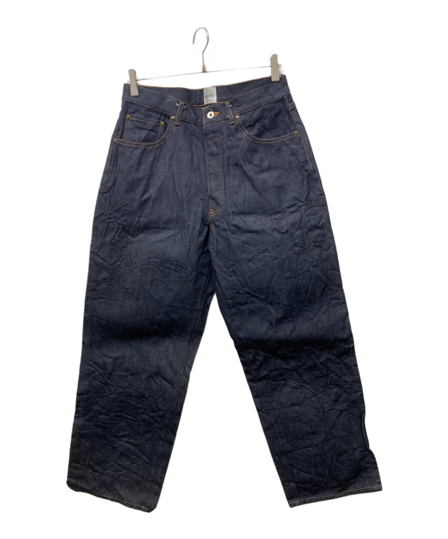 中古・古着通販】BISOWN (BISOWN) ワイドデニムパンツ インディゴ