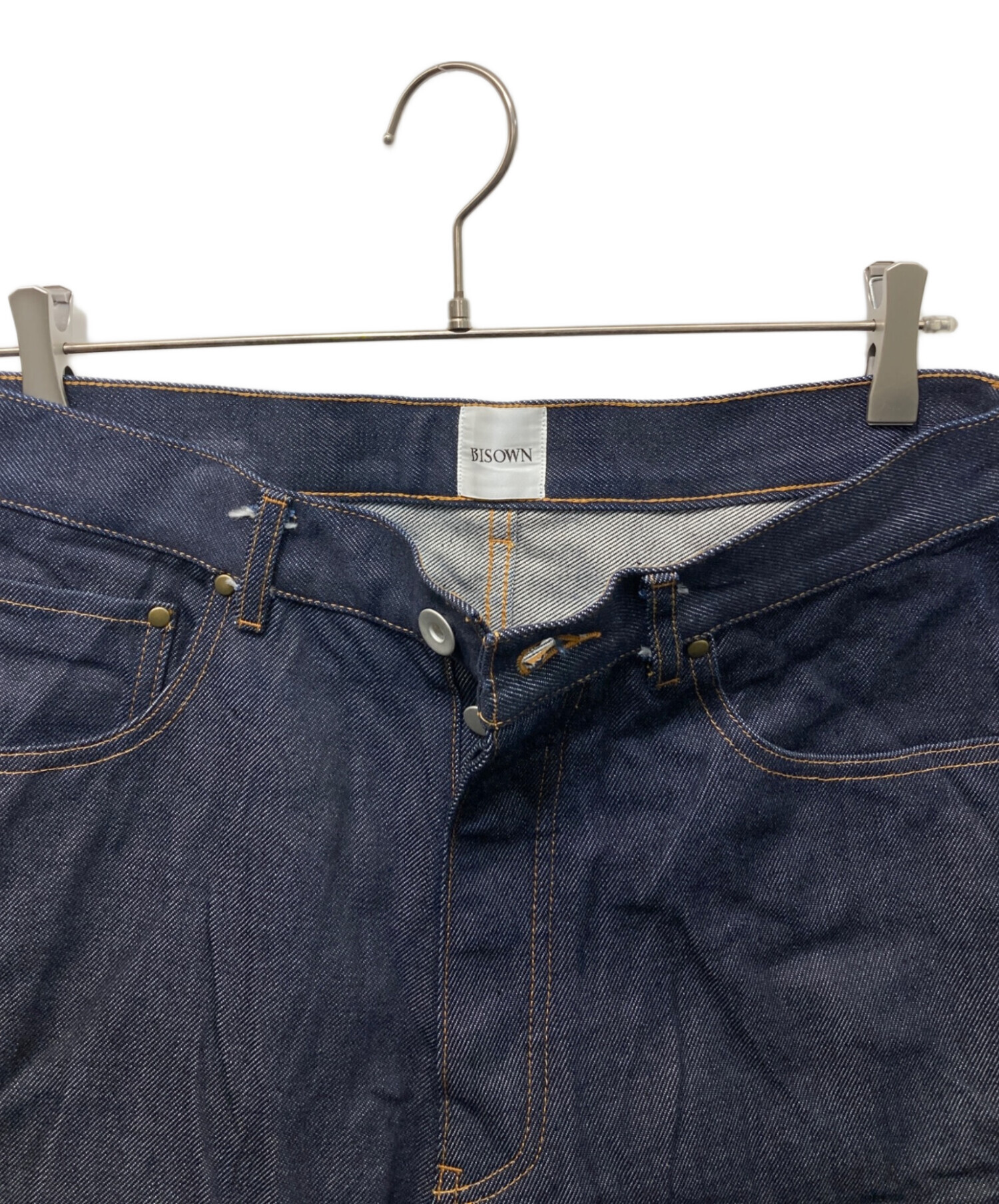 中古・古着通販】BISOWN (BISOWN) ワイドデニムパンツ インディゴ