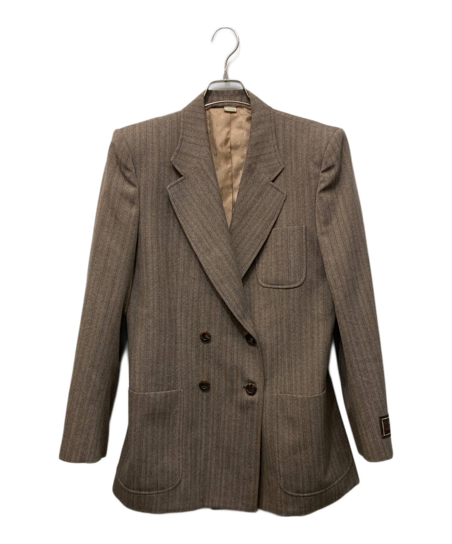 中古・古着通販】GUCCI (グッチ) HERRINGBONE WOOL JACKET