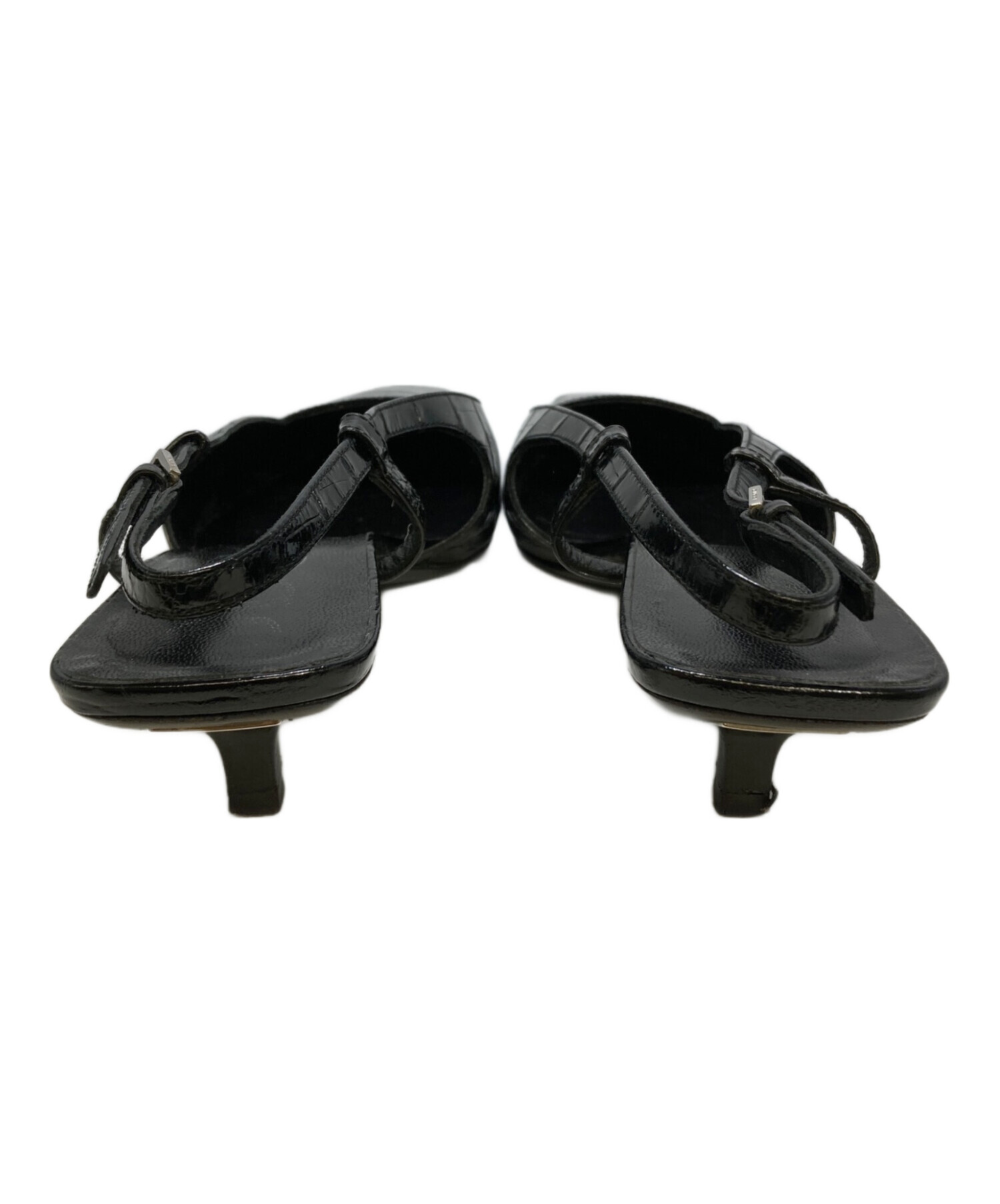 中古・古着通販】GUCCI (グッチ) 型押しスリングバックミュール 