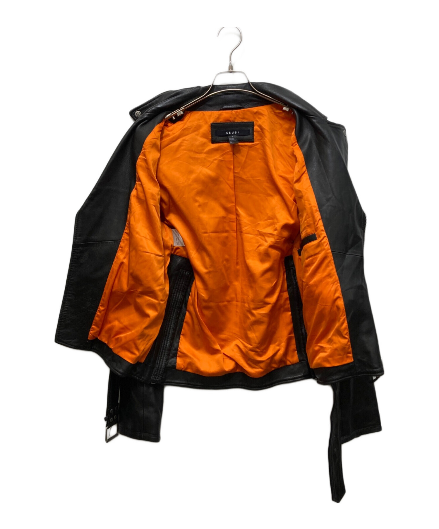 KSUBI レザージャケット KSUBI ☆ Capitol Leather Jacket ロゴ入り レザー ジャケット (KSUBI