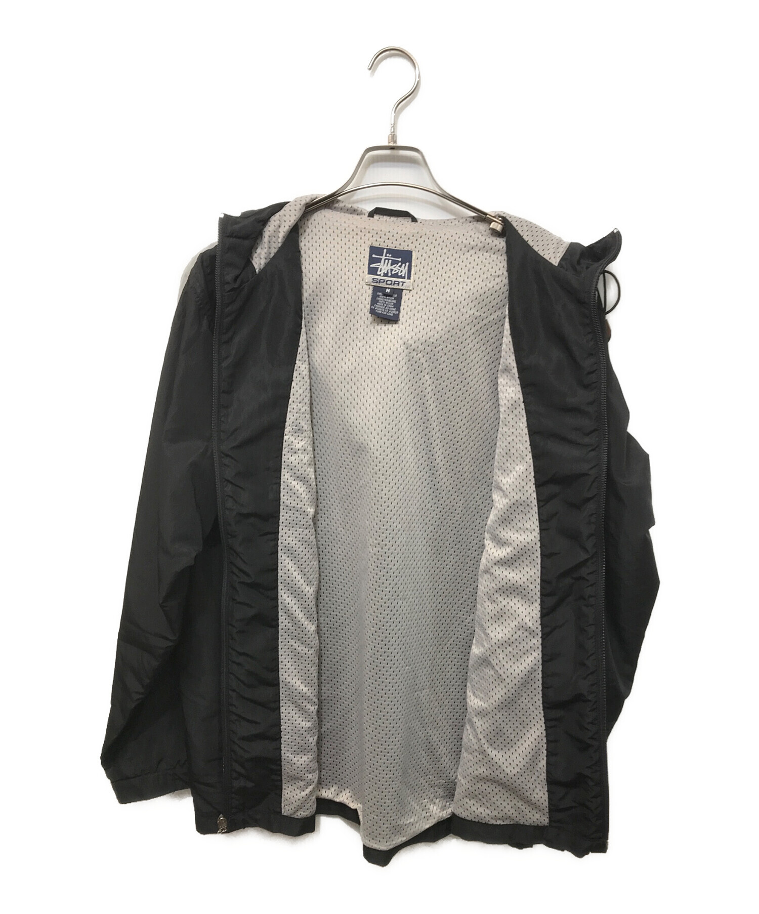 STÜSSY ブラック スポーツジャケット 中古・古着通販】stussy SPORT (ステューシー スポーツ) サイドライン