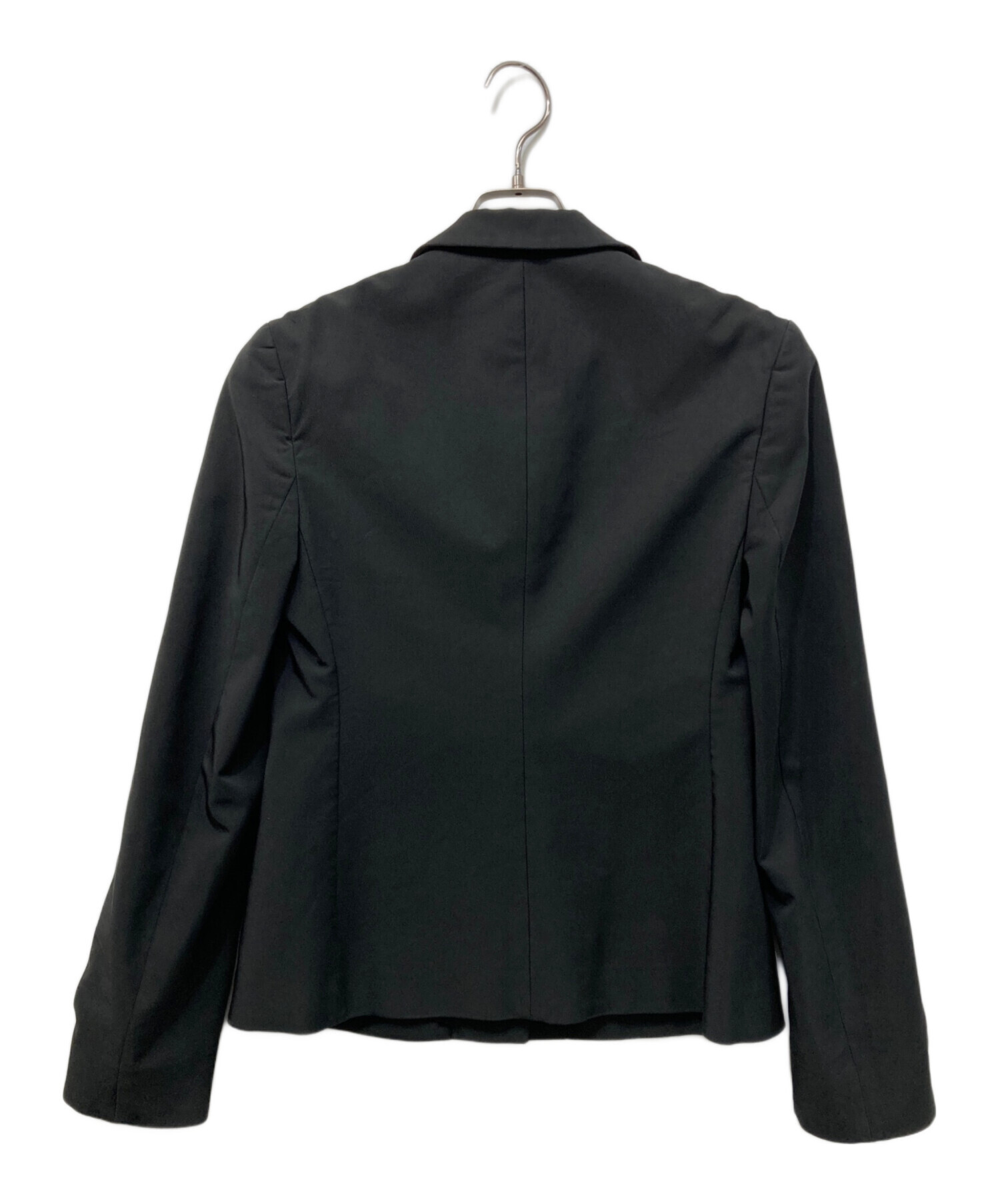 PRADA 99AW レザーベルト　ナイロンジャケット ブラック size42 プラダ 99AW レザーベルト ナイロンジャケット ブラック size42