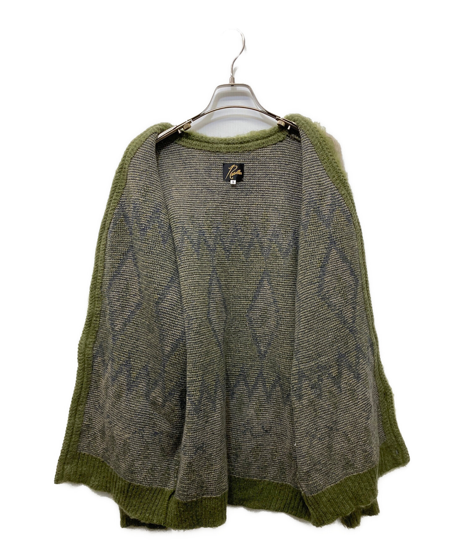 Needles ダイヤモンドパターン カーディガン S 中古・古着通販】Needles (ニードルズ) ダイヤモンドモヘア