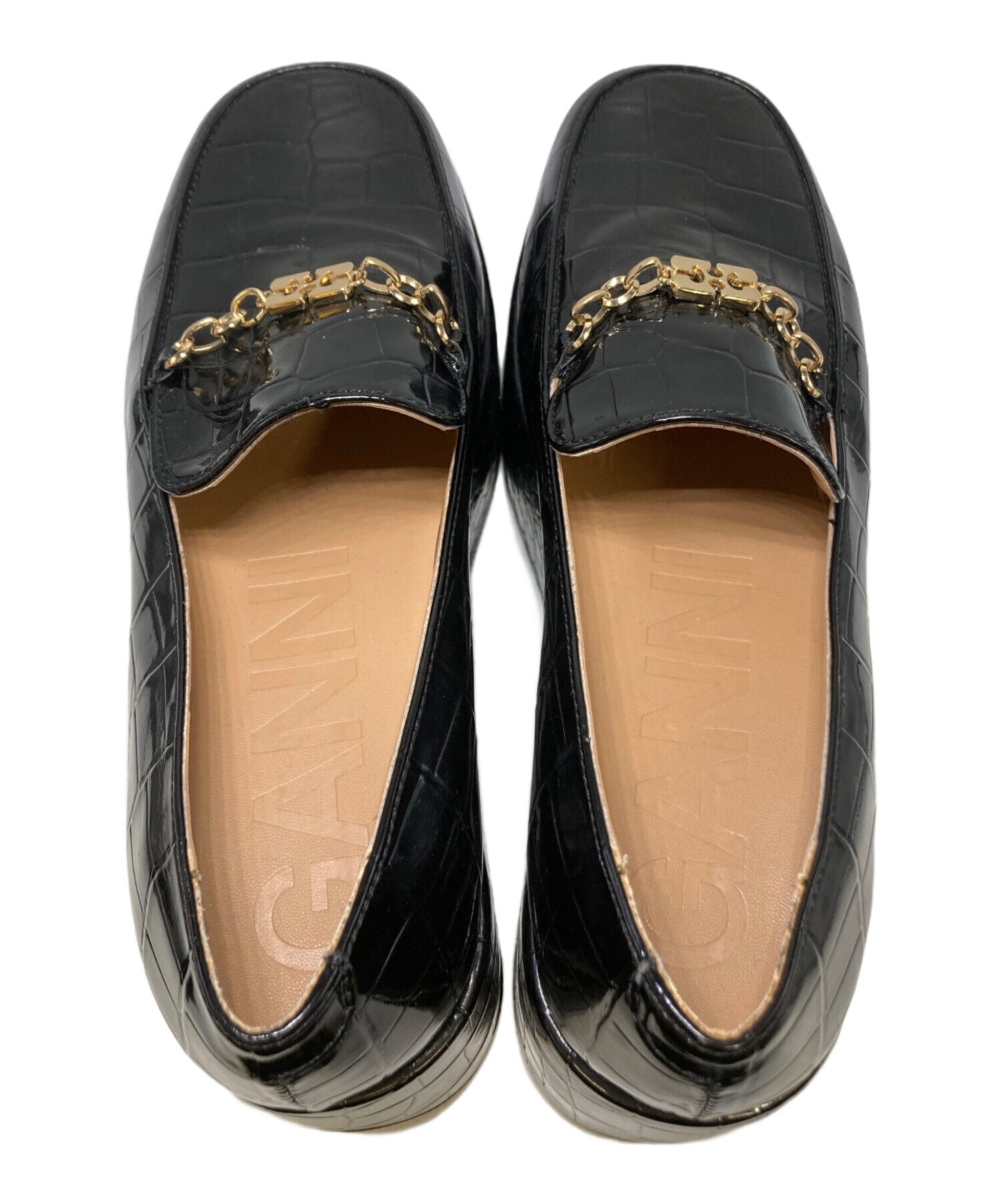 中古・古着通販】Ganni (ガニー) Patent Croco Butterfly Chain