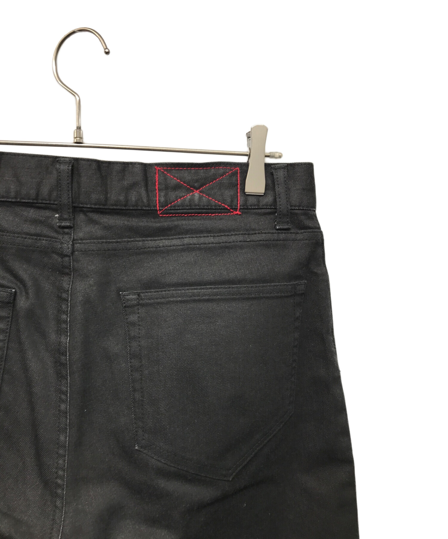 【中古】 MLVINCE:slim pants パンツ ブラック サイズ：30【加古川店】 中古・古着通販】MLVINCE (メルヴィンス) ストレッチデニムパンツ