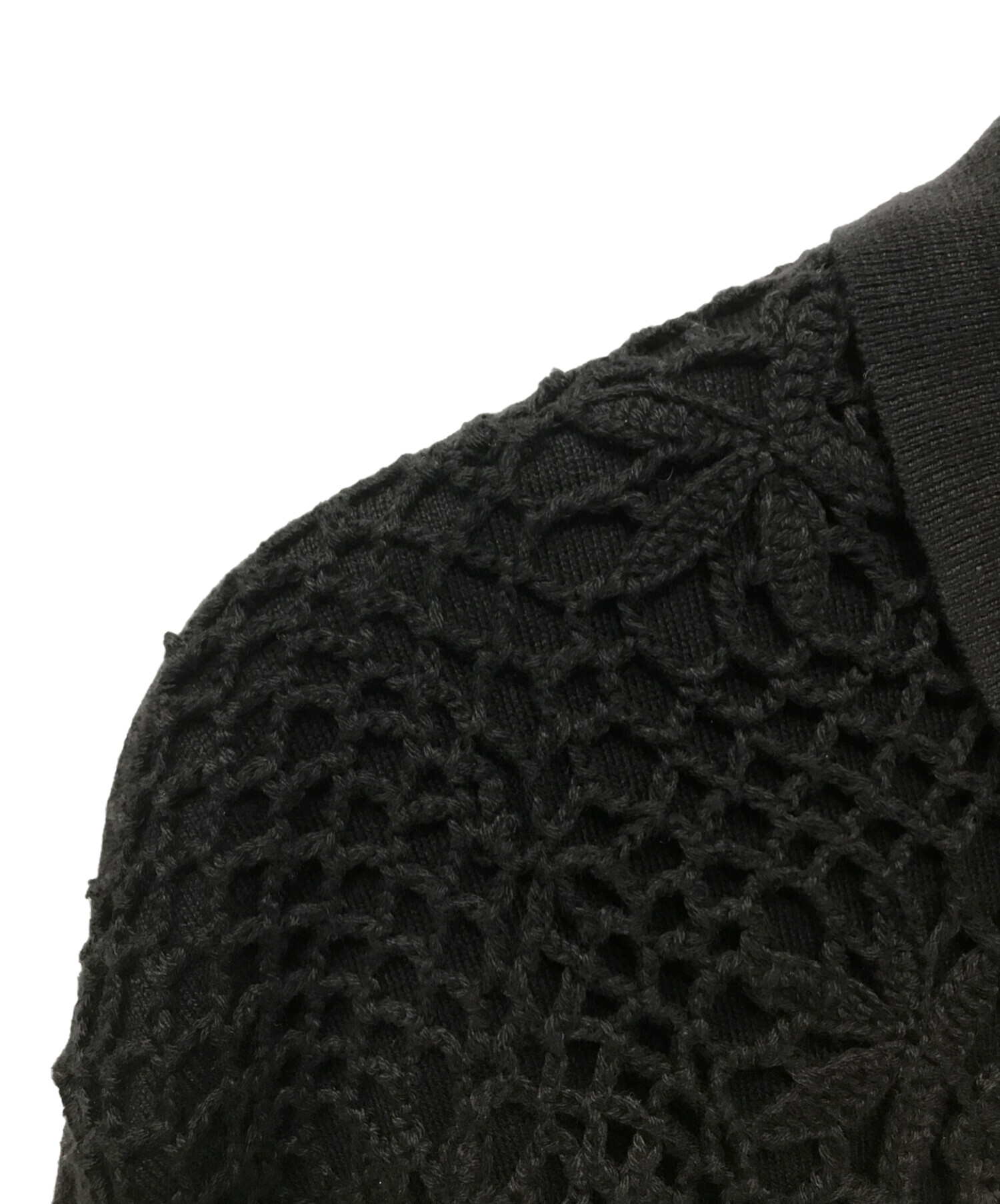 トップス Supreme Crochet Zip Up Cardigan Black xl Supreme】Crochet Zip Up Cardigan☆ジップアップカーディガン