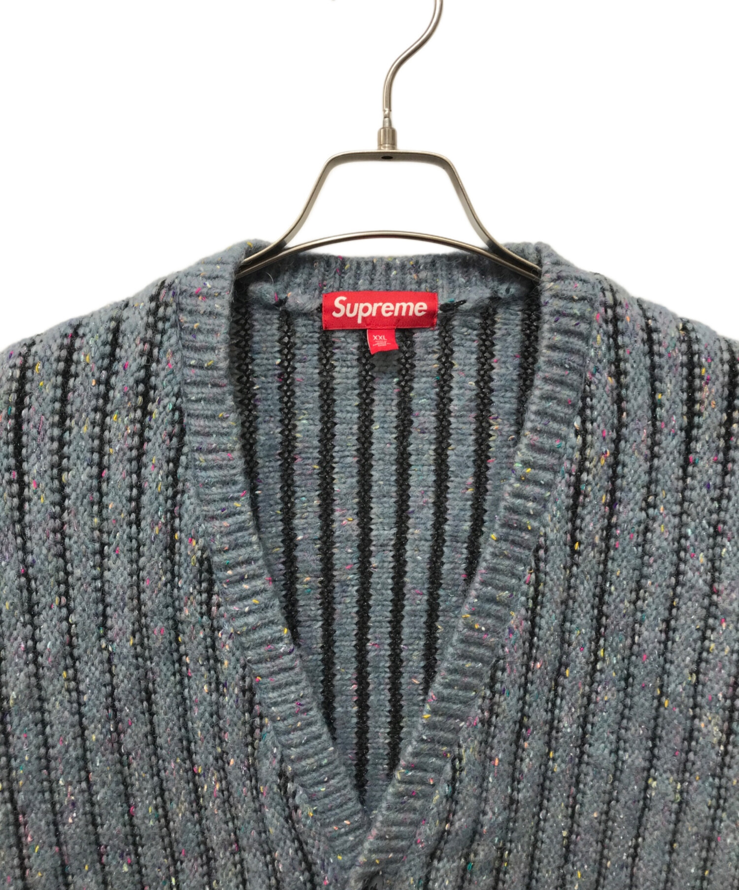 中古・古着通販】Supreme (シュプリーム) Confetti Cardigan ブルー