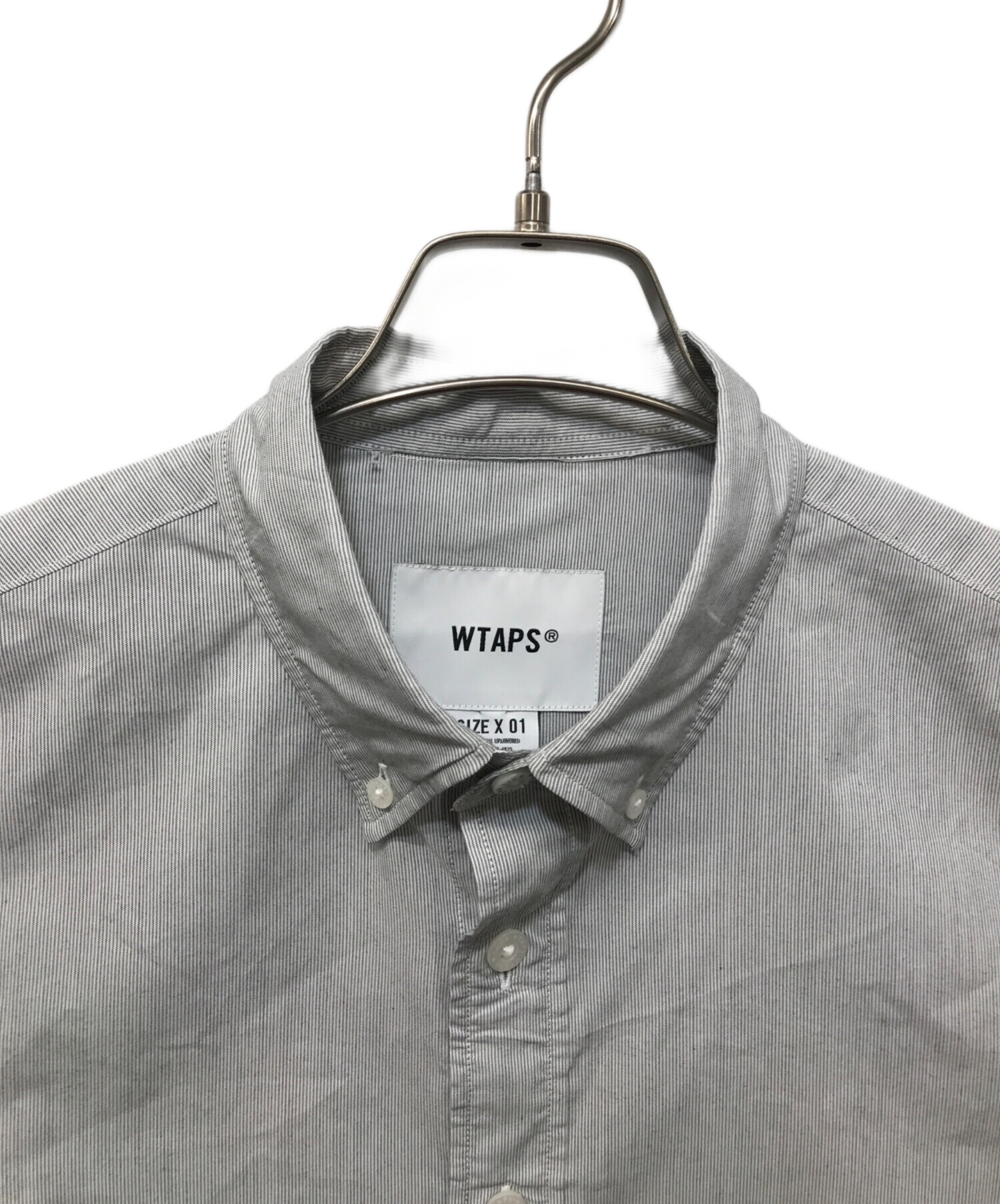 中古・古着通販】WTAPS (ダブルタップス) ボタンダウンシャツ グレー