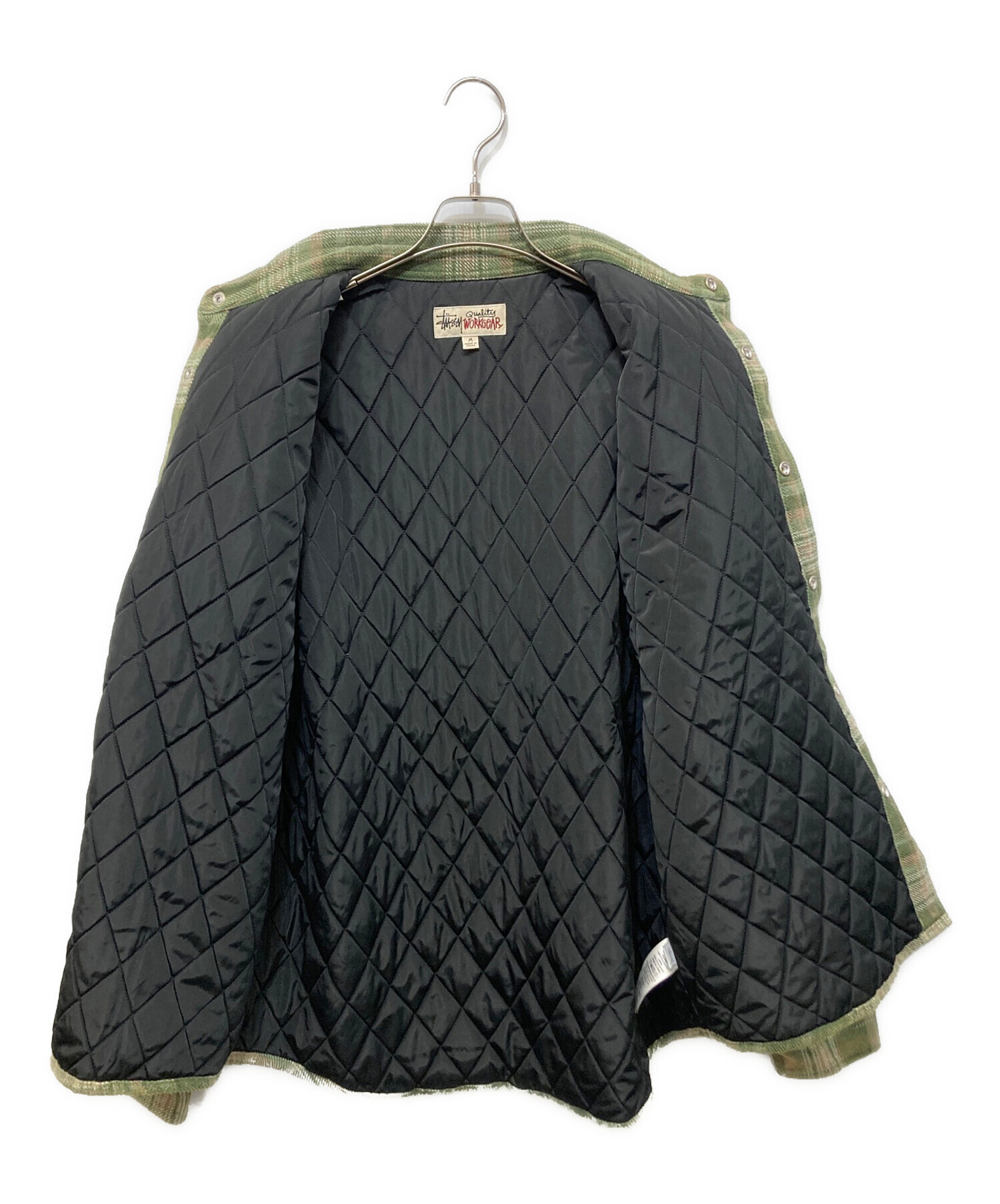 中古・古着通販】stussy (ステューシー) チェックキルティングシャツ