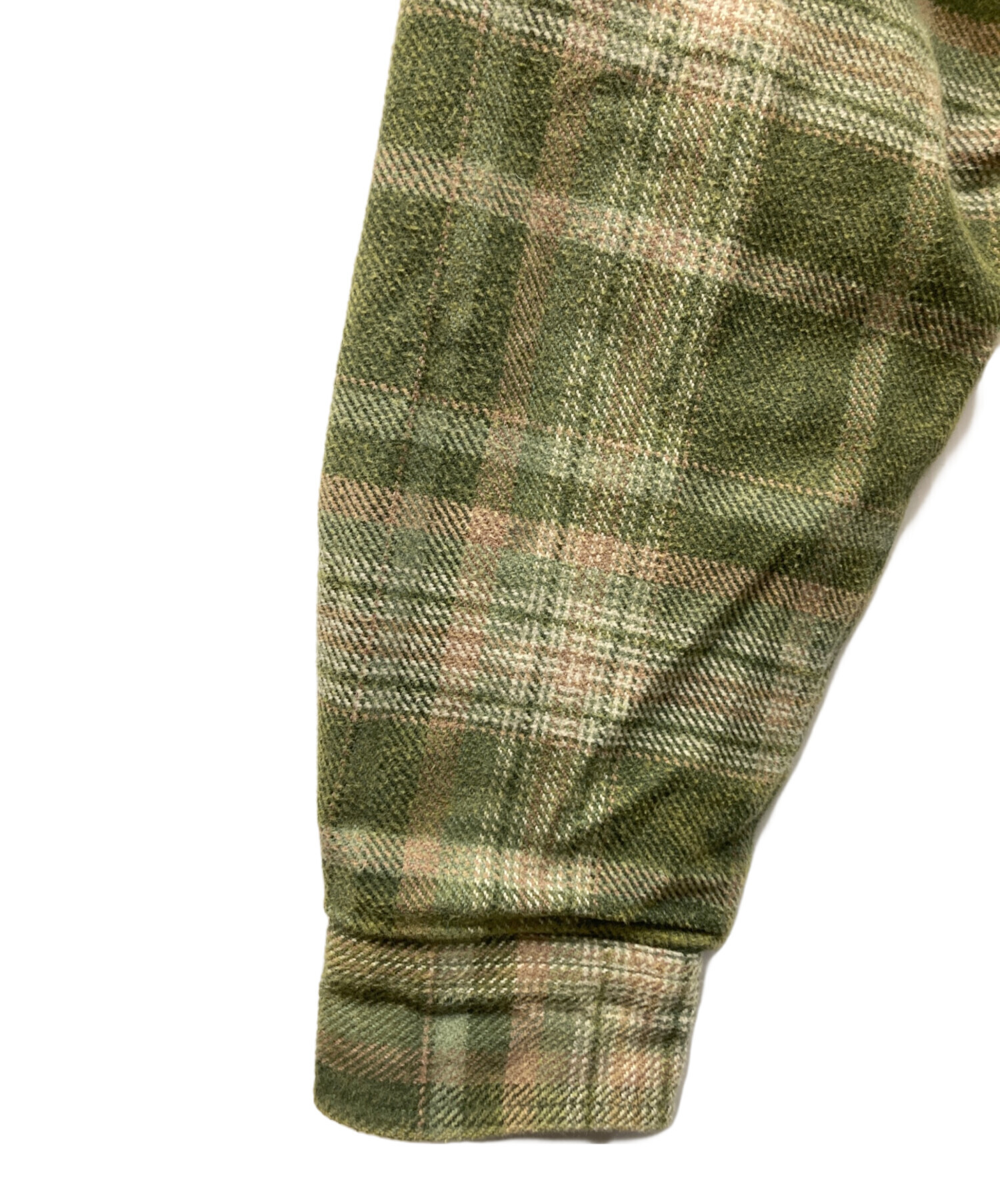 中古・古着通販】stussy (ステューシー) チェックキルティングシャツ 