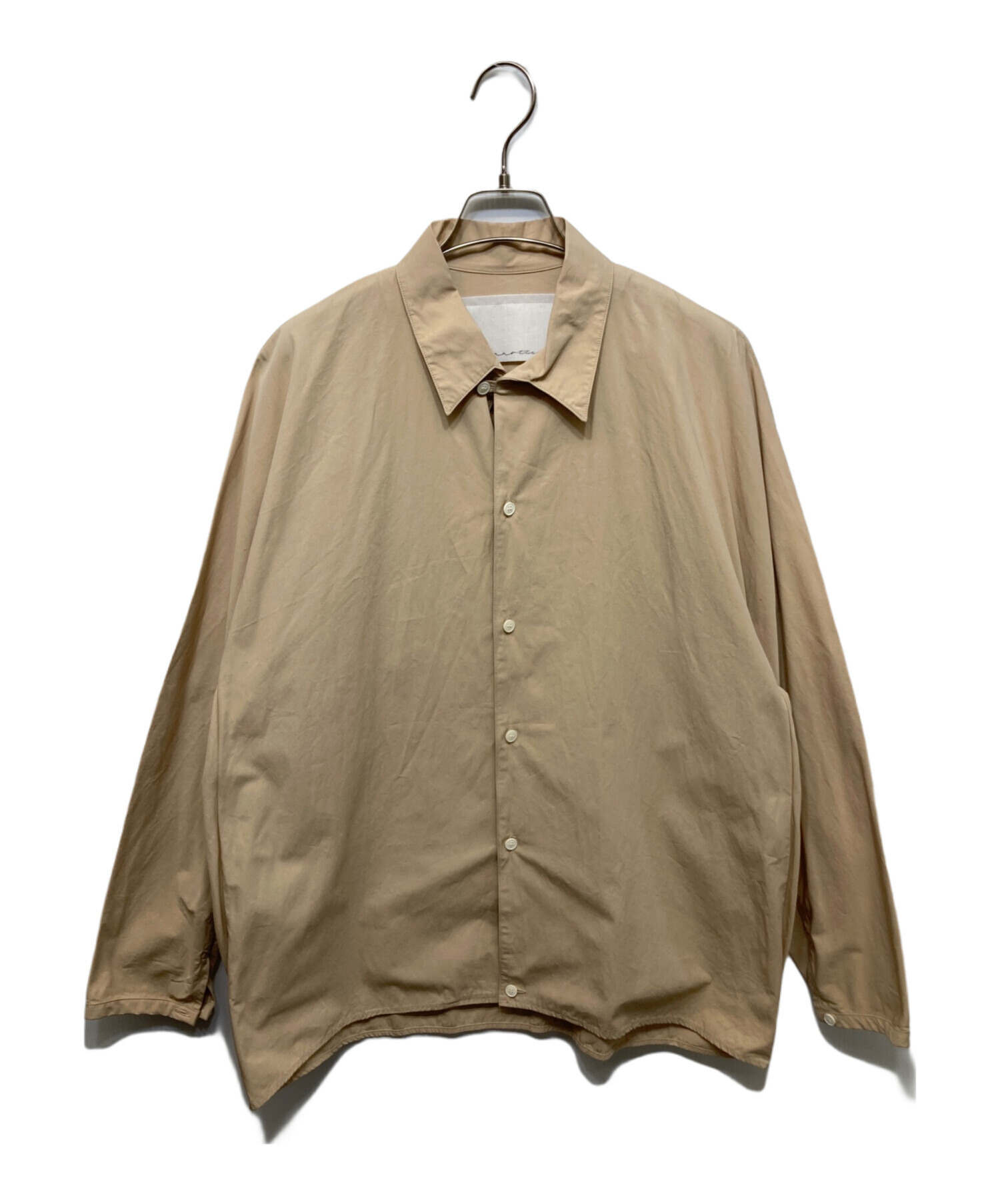 中古・古着通販】nonnotte (ノノット) Draping Seamless Collar Shirt