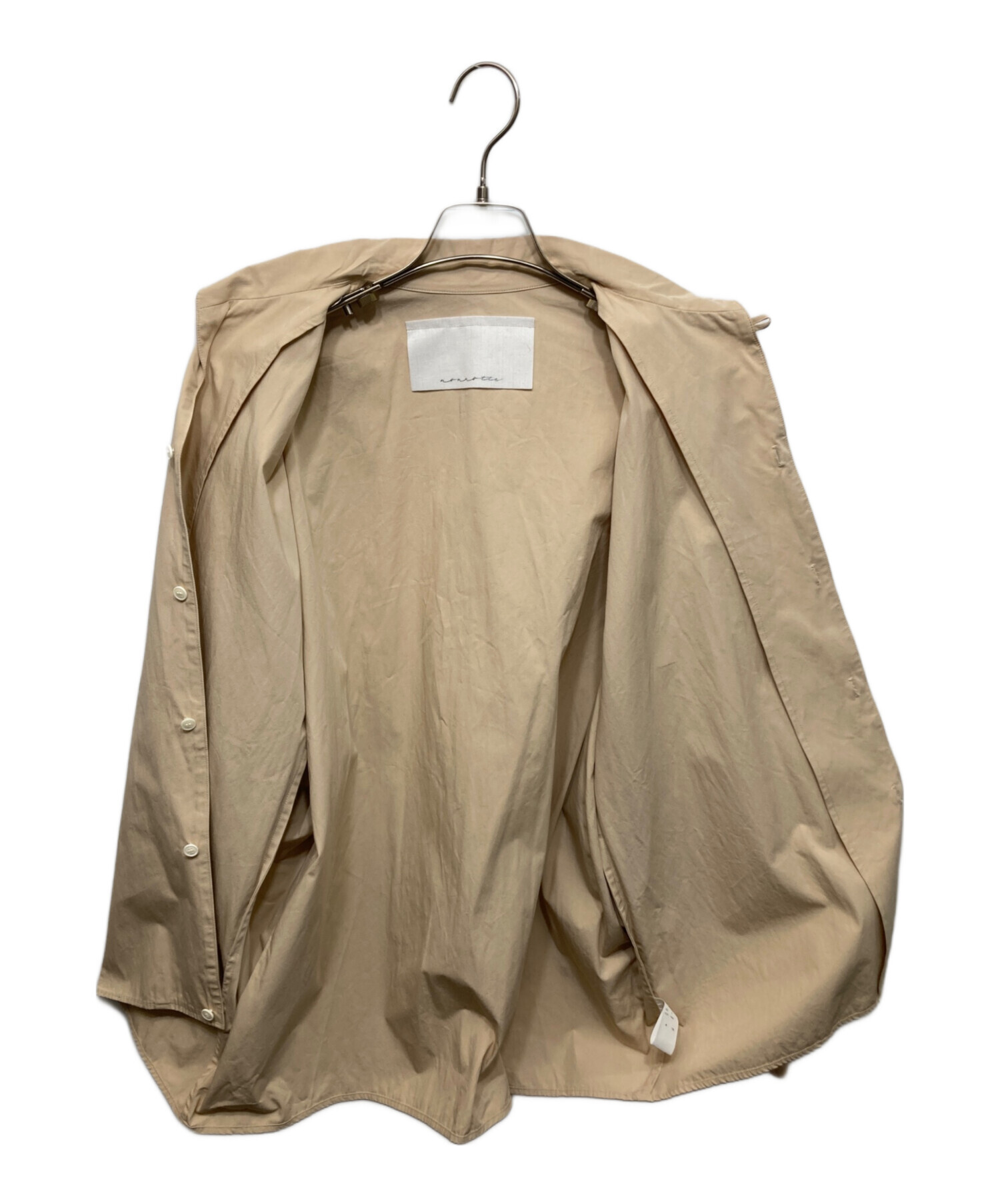 中古・古着通販】nonnotte (ノノット) Draping Seamless Collar Shirt
