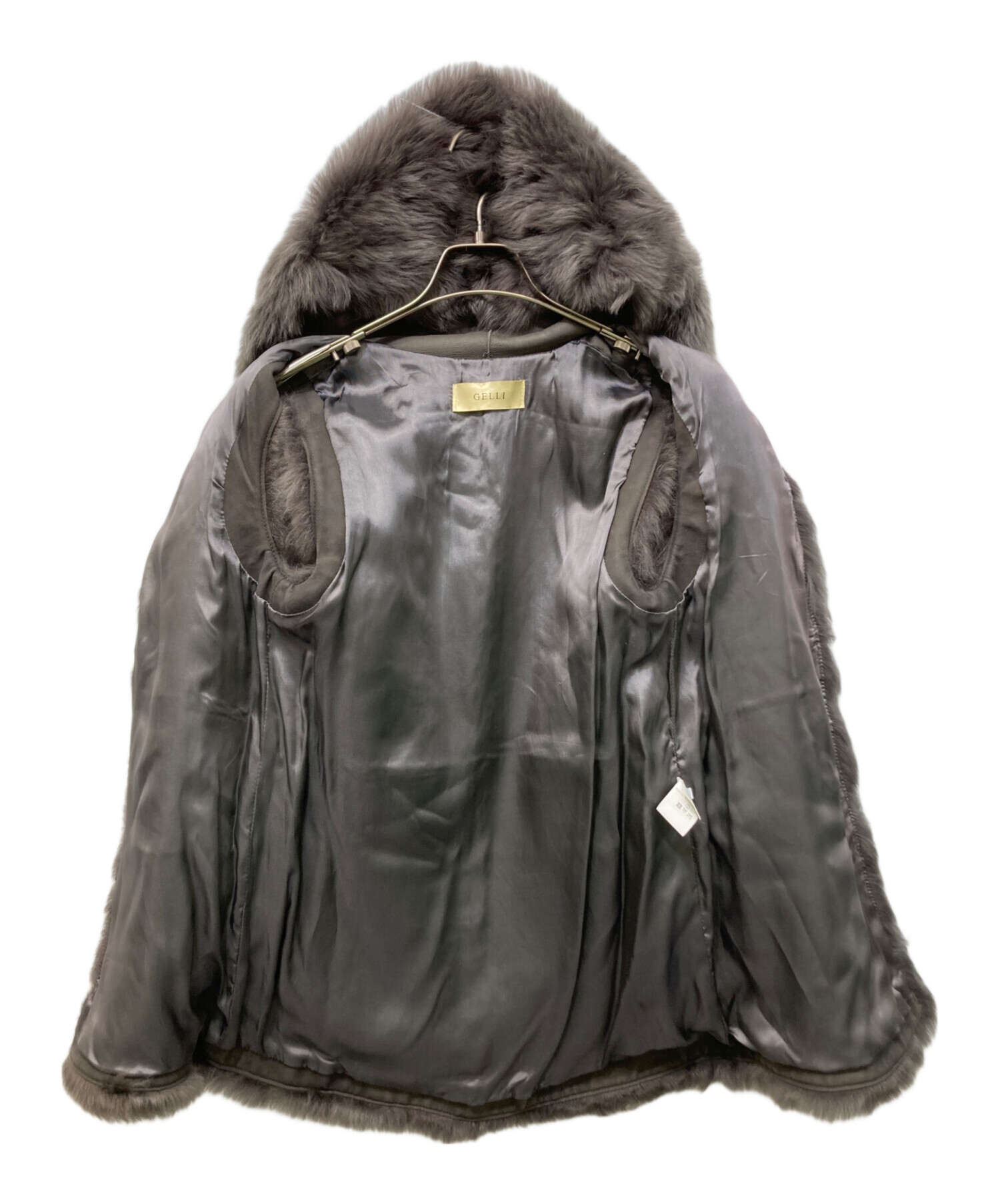 中古・古着通販】GELLI (ジェッリ) フードジレファーベスト ベージュ