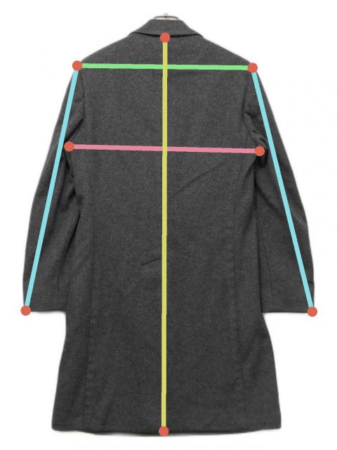 中古・古着通販】LARDINI (ラルディーニ) チェスターコート グレー