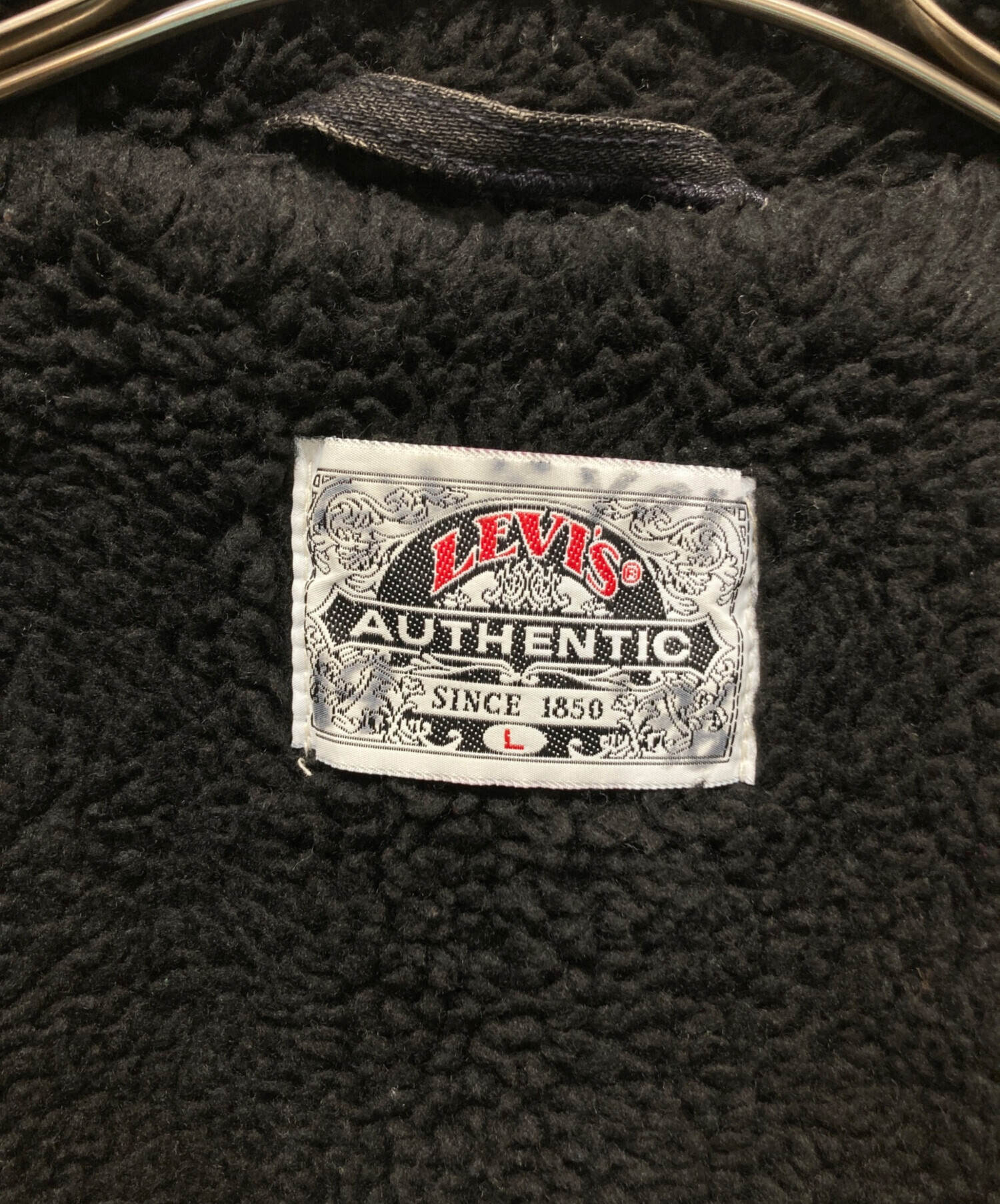 中古・古着通販】LEVI'S (リーバイス) ボアブラックデニムジャケット