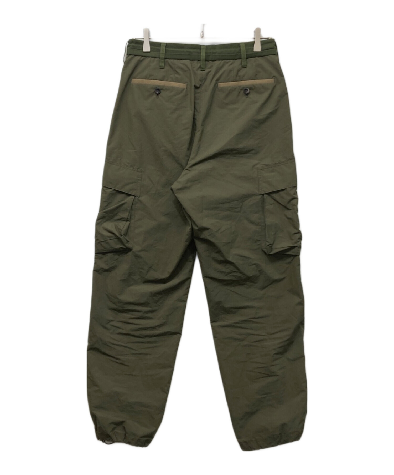 中古・古着通販】sacai (サカイ) Rip Stop Mix Pants カーキ サイズ:1