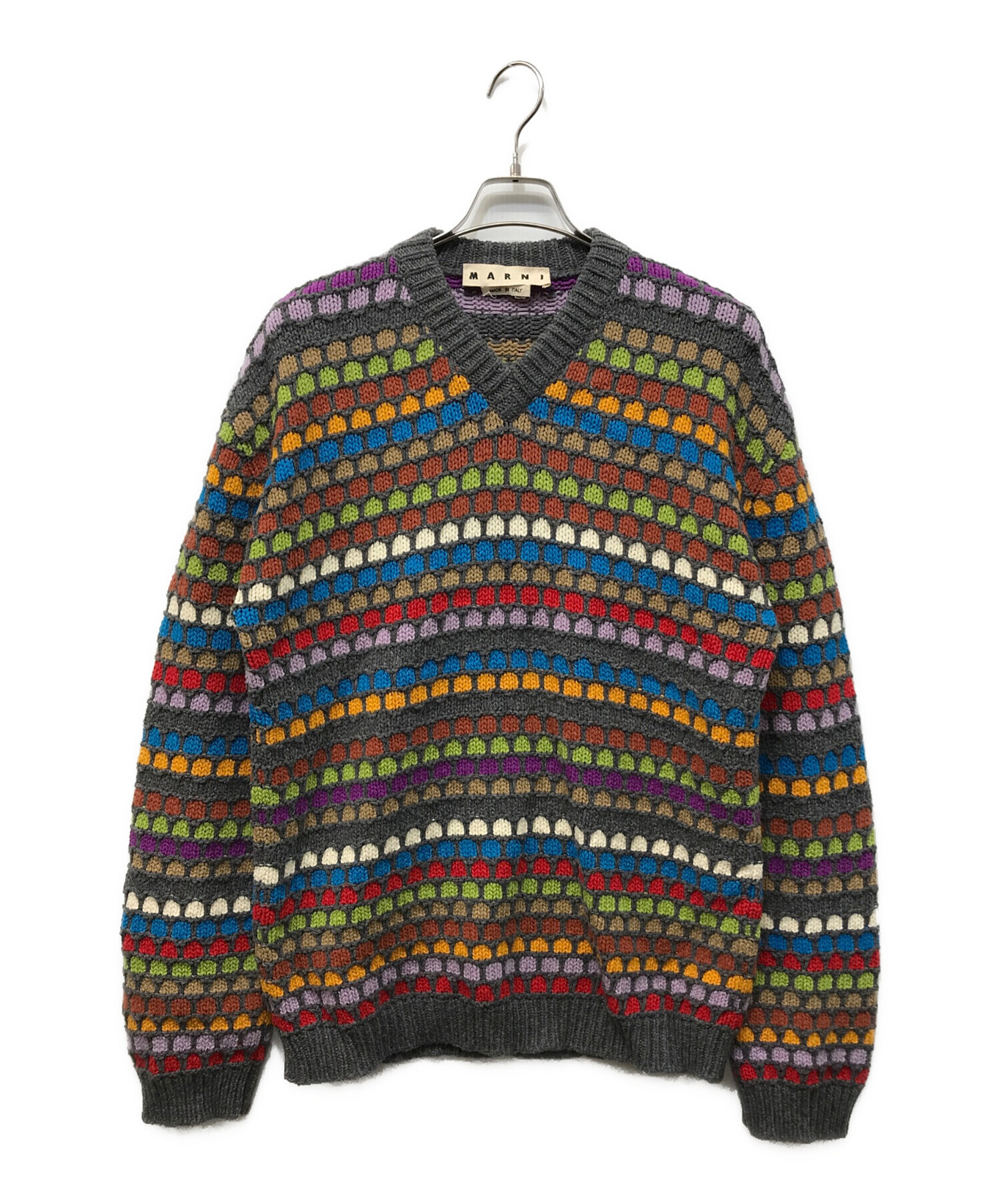 中古・古着通販】MARNI (マルニ) マルチカラーニット マルチカラー