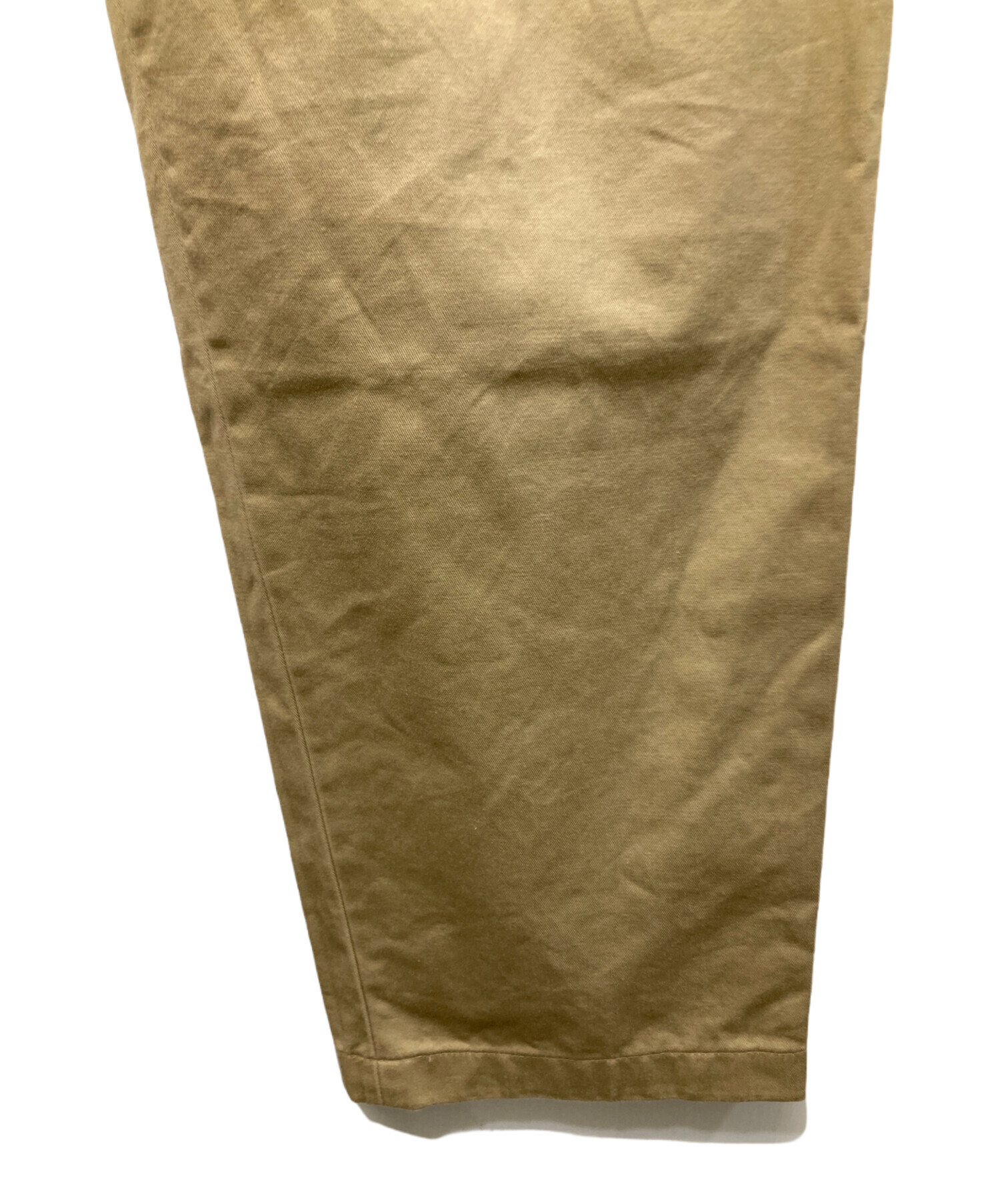 中古・古着通販】NEAT (ニート) 2タックテーパードパンツ ベージュ