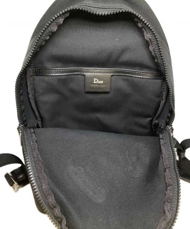 DIOR HOMME ディオールオム ロゴワッペン ナイロン/キュプラ ジップアップ フーディー ジャケット 44 シルバー/ブラック S2601-k074 中古・古着通販】DIOR HOMME (ディオール オム) ナイロン×レザー