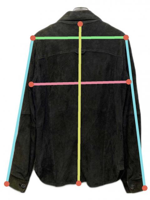 中古・古着通販】EMMETI (エンメティ) ゴートスキンスエードシャツ