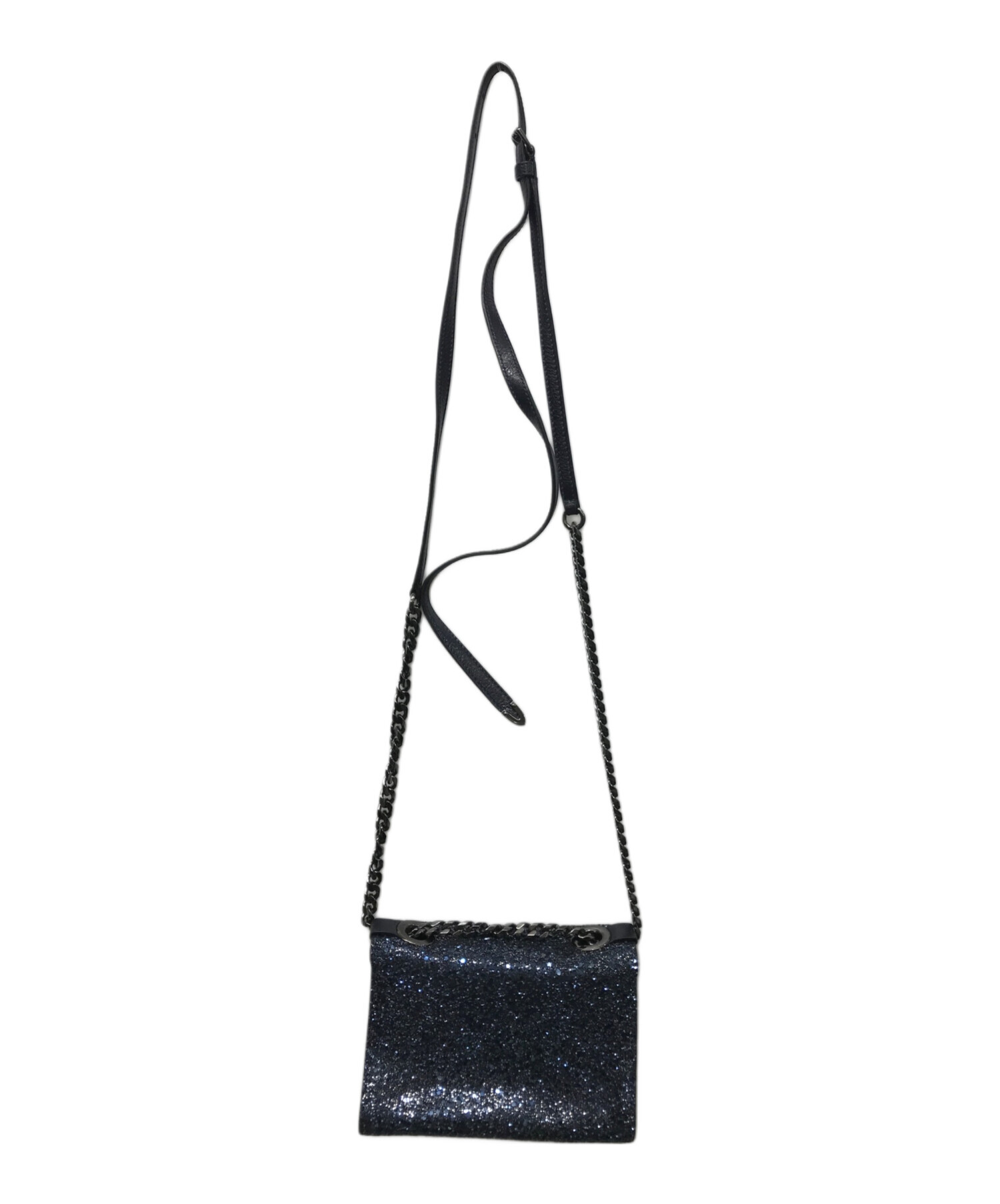 未使用★定価 118,800円 Jimmy Choo スマホ　ショルダー 中古・古着通販】JIMMY CHOO (ジミーチュウ) レベルソフトミニチェーン