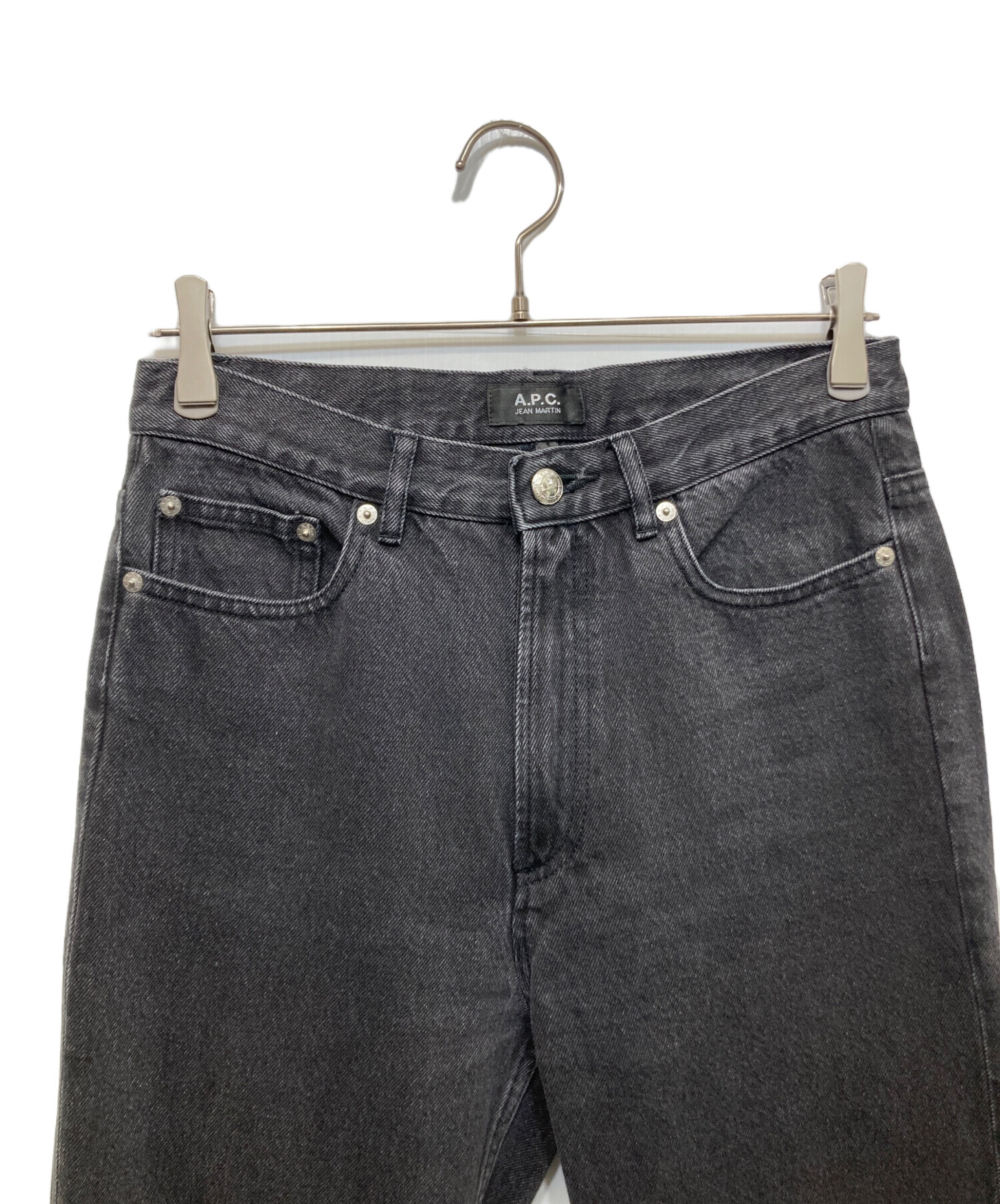 A.P.C. ブラックデニム 30 A.P.C.: ブラック Rescue ジーンズ | SSENSE 日本