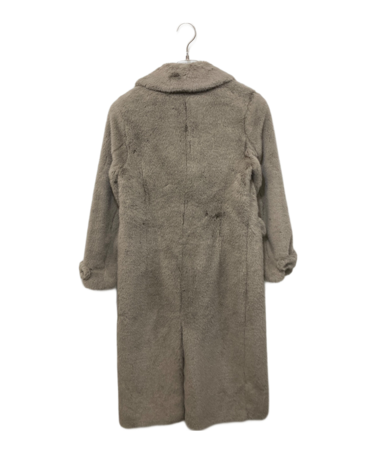 中古・古着通販】HERNO (ヘルノ) フェイクミンクファーコート グレー