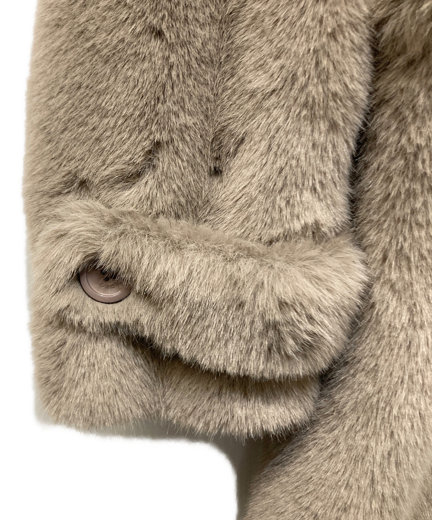 中古・古着通販】HERNO (ヘルノ) フェイクミンクファーコート グレー