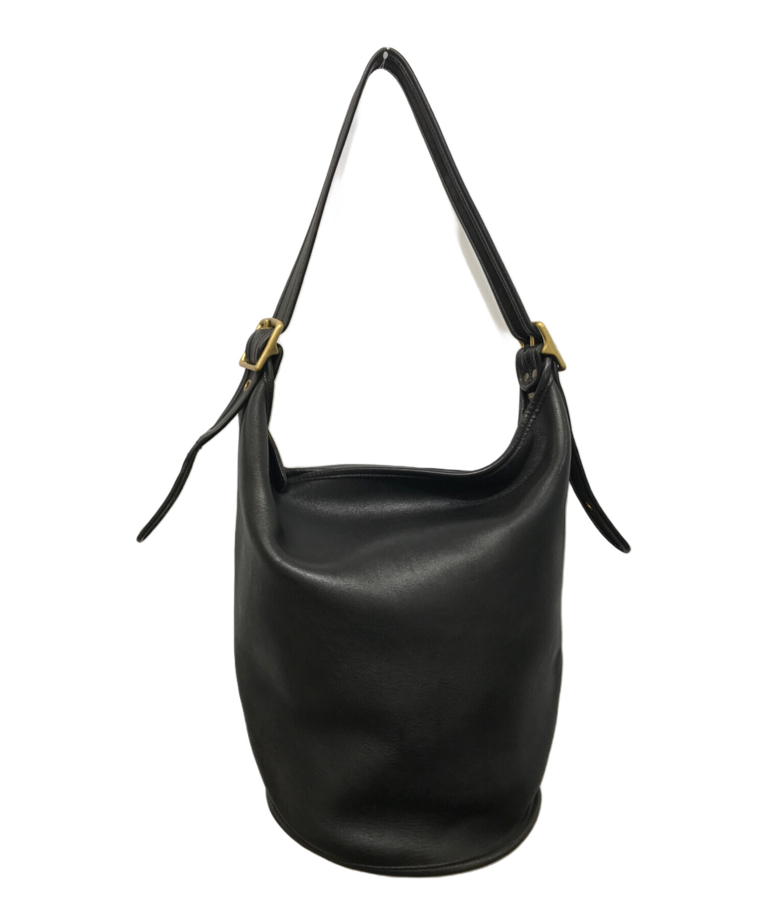 中古・古着通販】COACH (コーチ) OLD バケツ型 レザーショルダーバッグ 