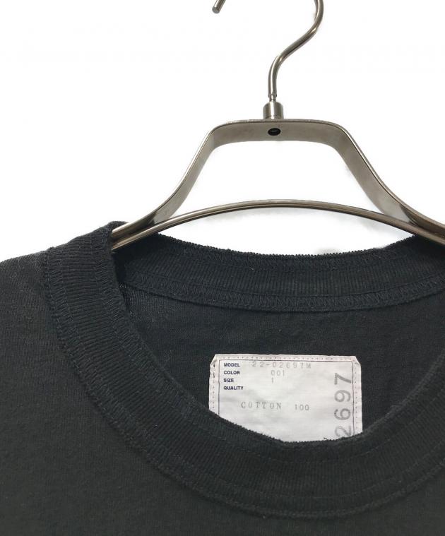 中古・古着通販】sacai (サカイ) バンダナ切替Tシャツ ブラック×グレー