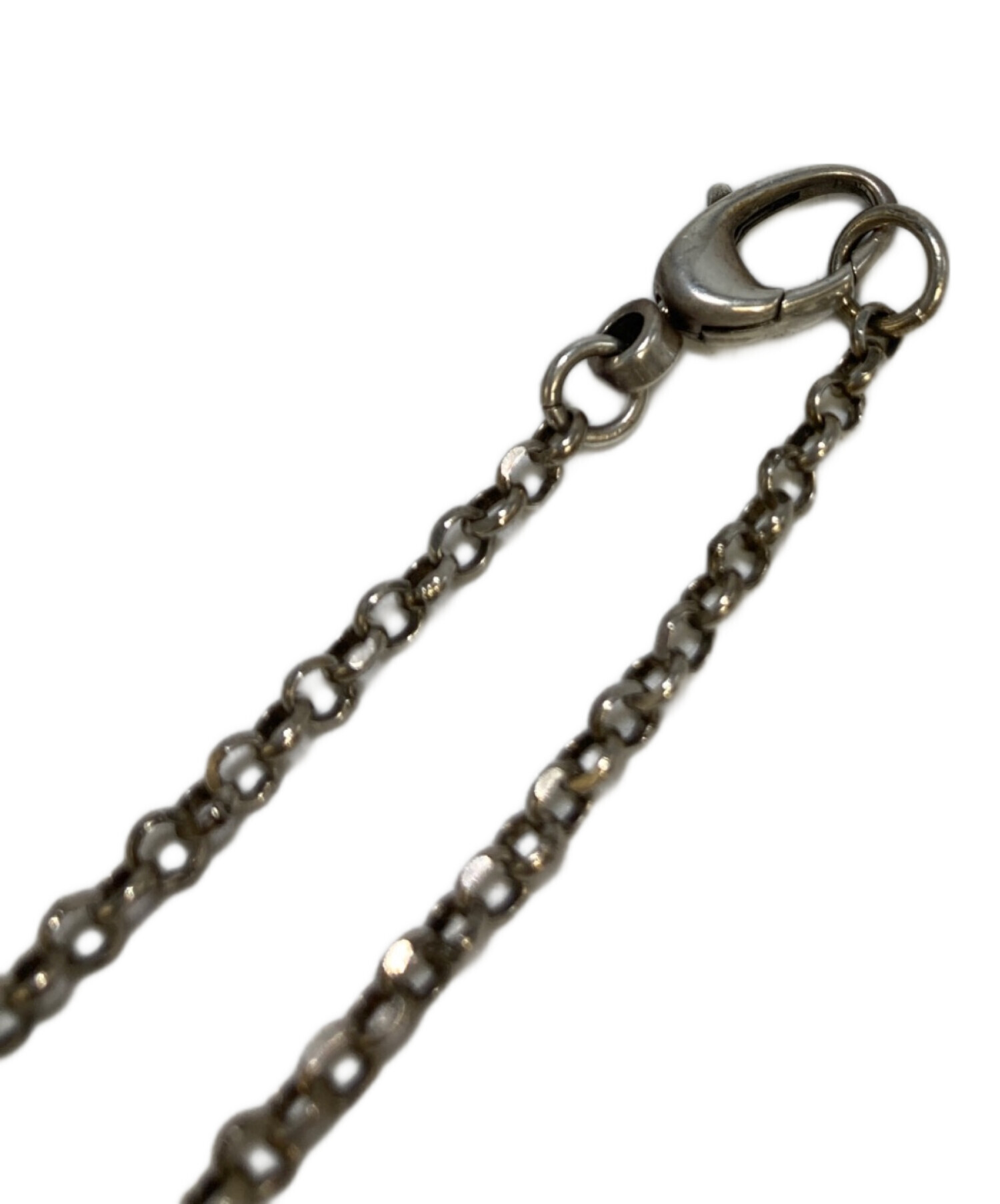 GUCCI（グッチ）鍵モチーフ ネックレス　シルバー 中古・古着通販】GUCCI (グッチ) ダブルG キーモチーフネックレス