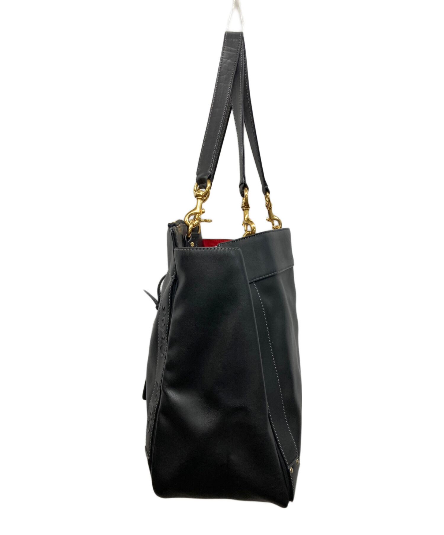 同*★様 クロエ Chloe エデン トートバッグ タッセル ブラック 22460824_2.jpg