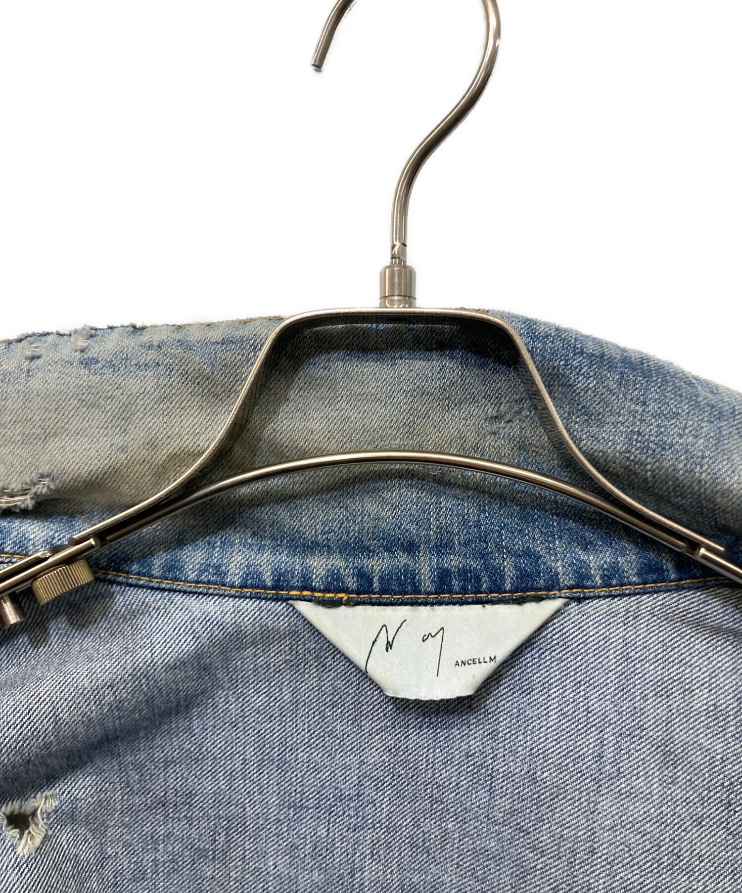 中古・古着通販】ANCELLM (アンセルム) CRASH DENIM JACKET type-2 
