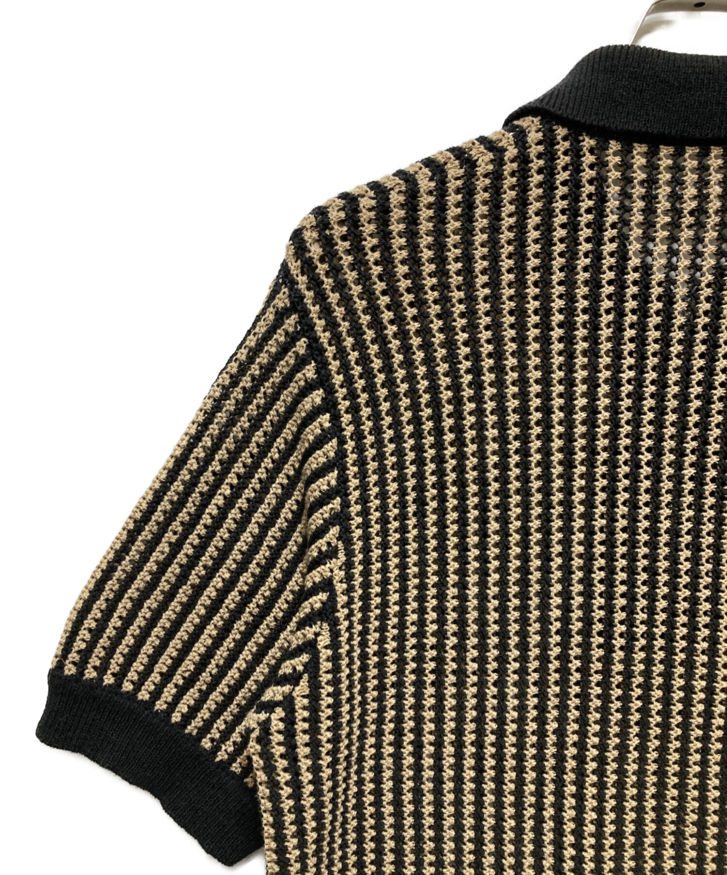 中古・古着通販】KITH (キス) Nash Knit Polo イエロー×ブラック 