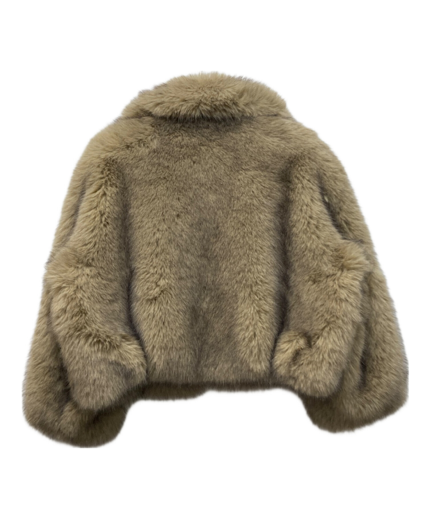 【美品】【本日まで値下げ】LEINWANDE / Faux-fur Jacket 中古・古着通販】LEINWANDE (ラインヴァンド) Egg Fur Coat ベージュ