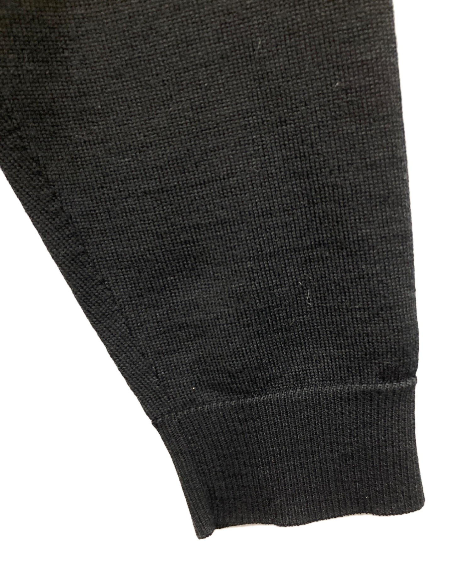 中古・古着通販】LOEWE (ロエベ) アナグラム刺繍カーディガン ブラック