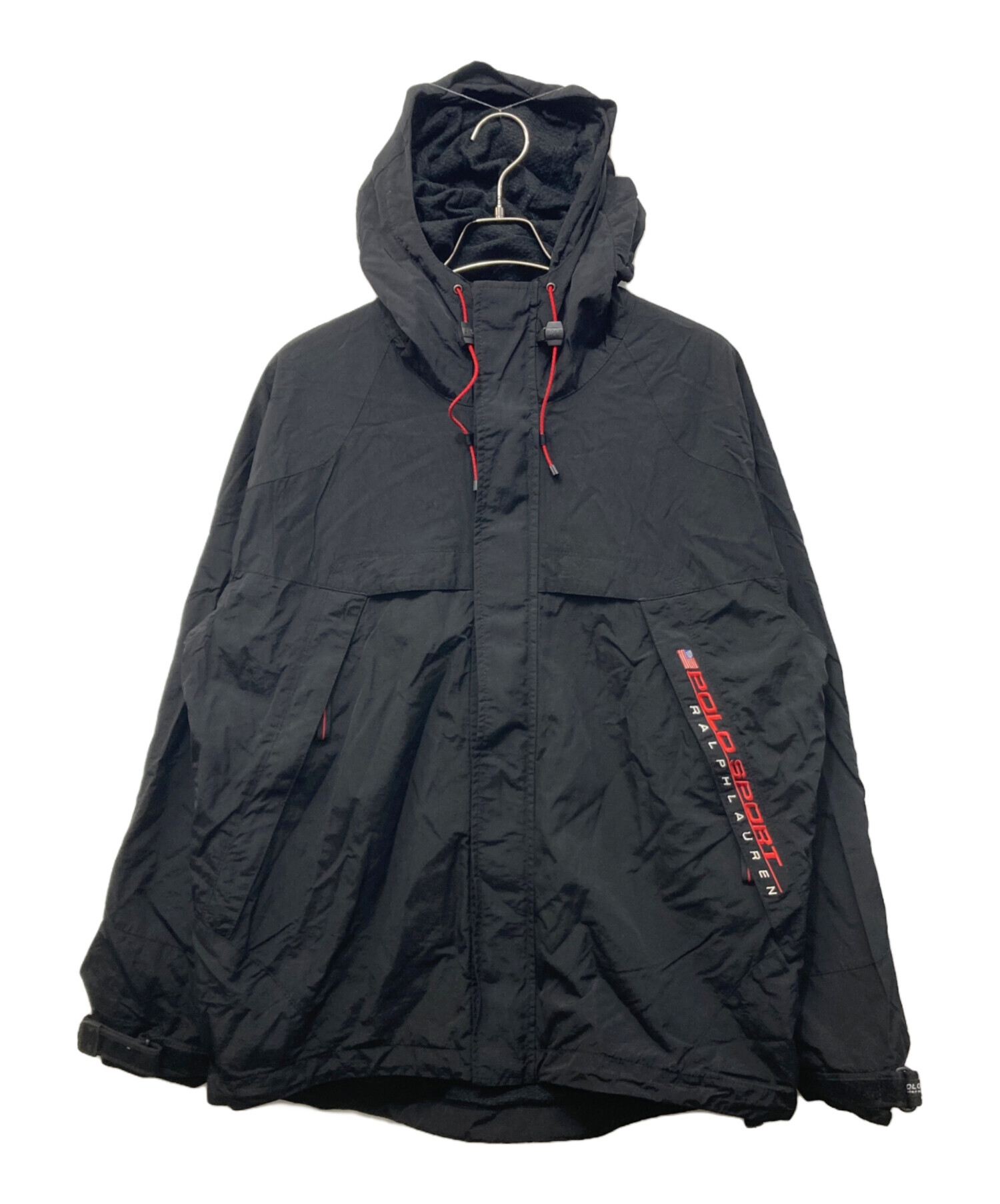 POLO SPORT ポロスポーツ ナイロンジャケット ブラック 中古・古着通販】POLO SPORT (ポロスポーツ) ナイロンジャケット