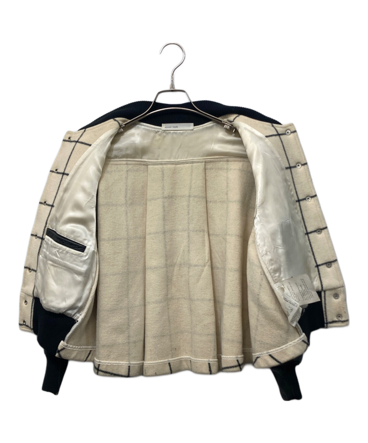 中古・古着通販】sacai luck (サカイラック) チェックスタジャン