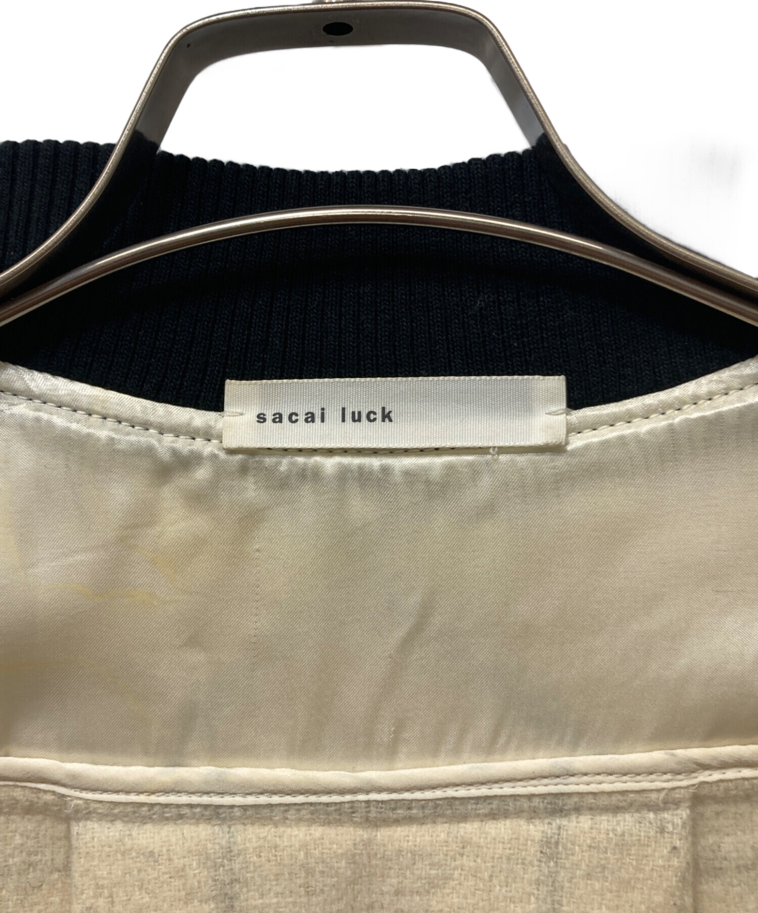 中古・古着通販】sacai luck (サカイラック) チェックスタジャン