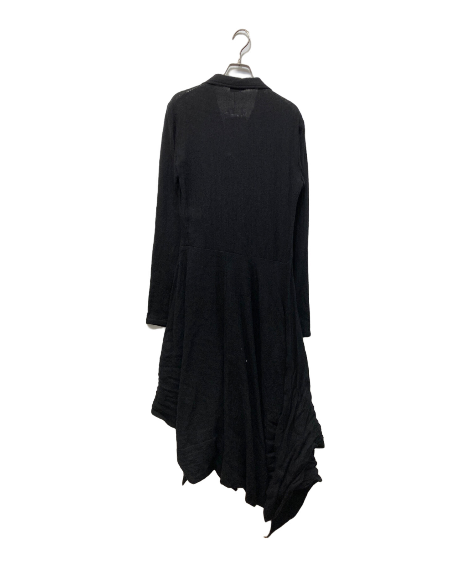 中古・古着通販】LIMI feu (リミフゥ) GAUZE TAILORED DRESS ブラック 