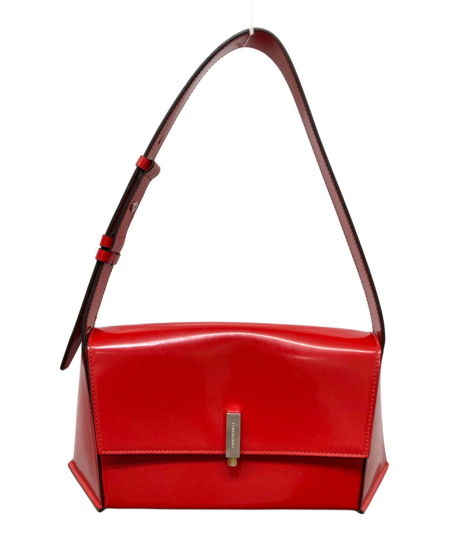 中古・古着通販】Ferragamo (フェラガモ) Geometric Mini Bag レッド