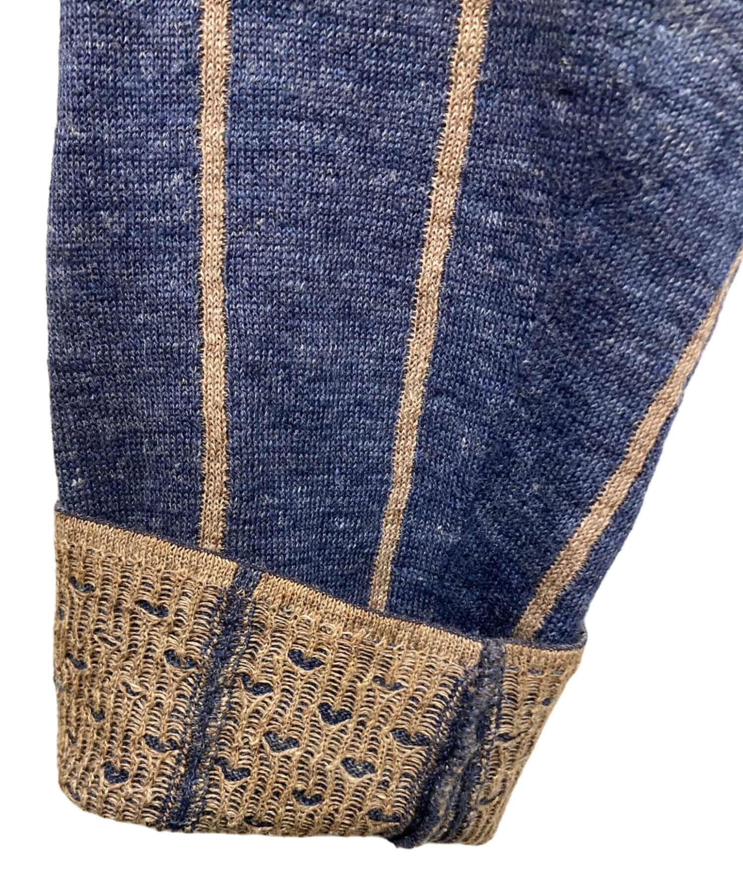 中古・古着通販】LARDINI (ラルディーニ) ストライプニットジャケッ