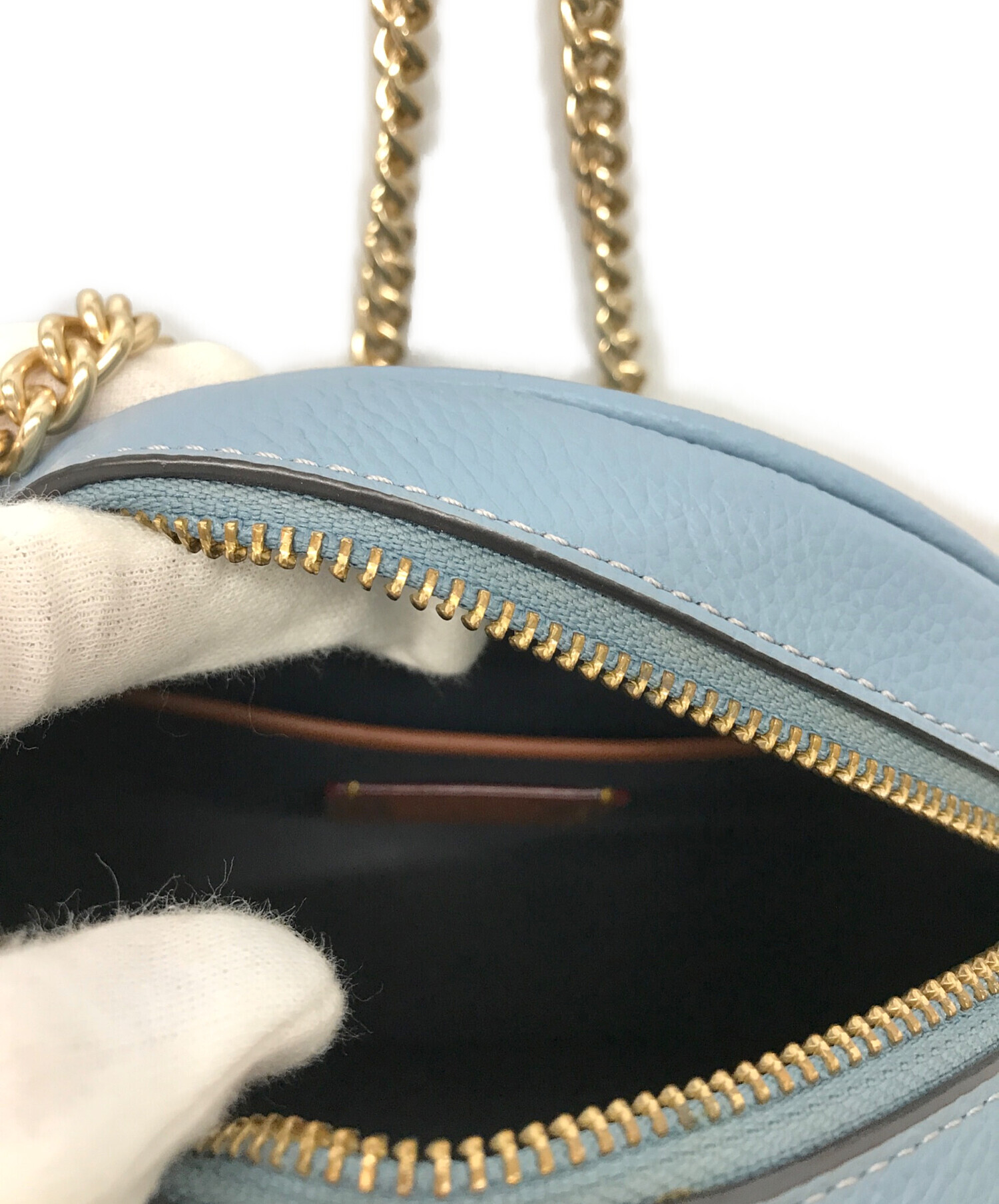 中古・古着通販】COACH (コーチ) キア サークルバッグ ブルー 