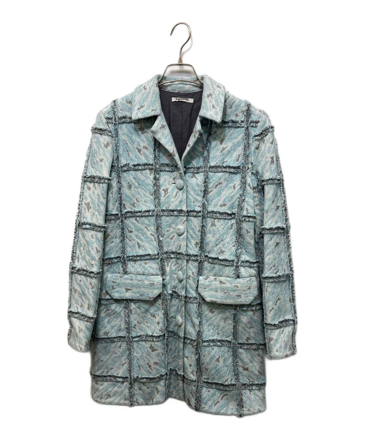 L*t様 FUMIKA UCHIDA シャギーコート 中古・古着通販】FUMIKA UCHIDA (フミカウチダ) PATCHWORK ZEBRA HALF