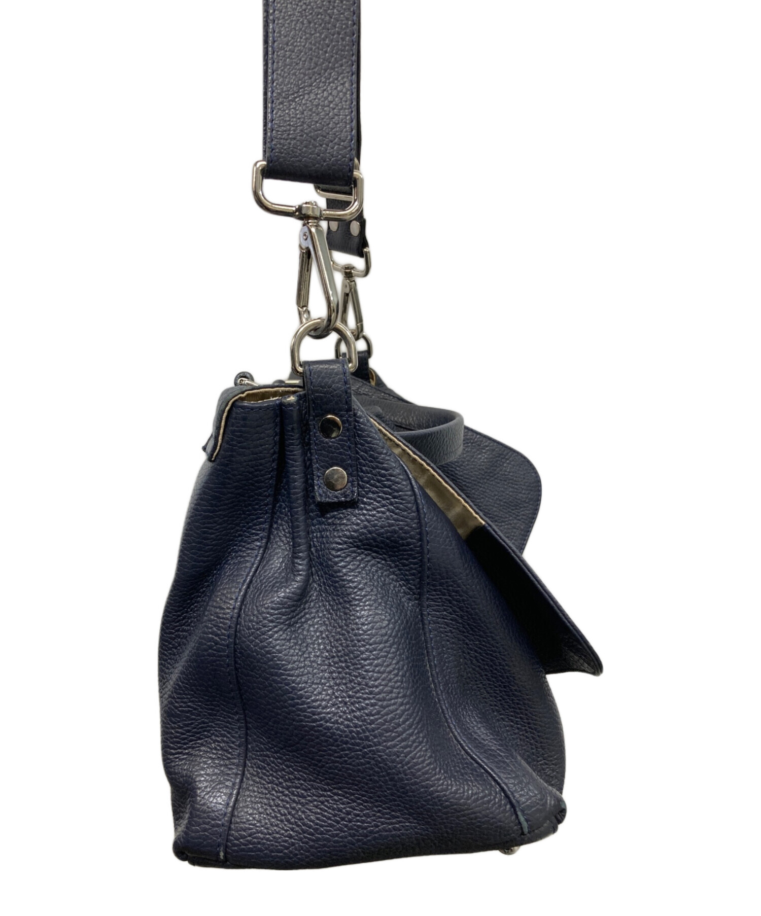 中古・古着通販】ZANELLATO (ザネラート) POSTINA 2WAYバッグ ネイビー