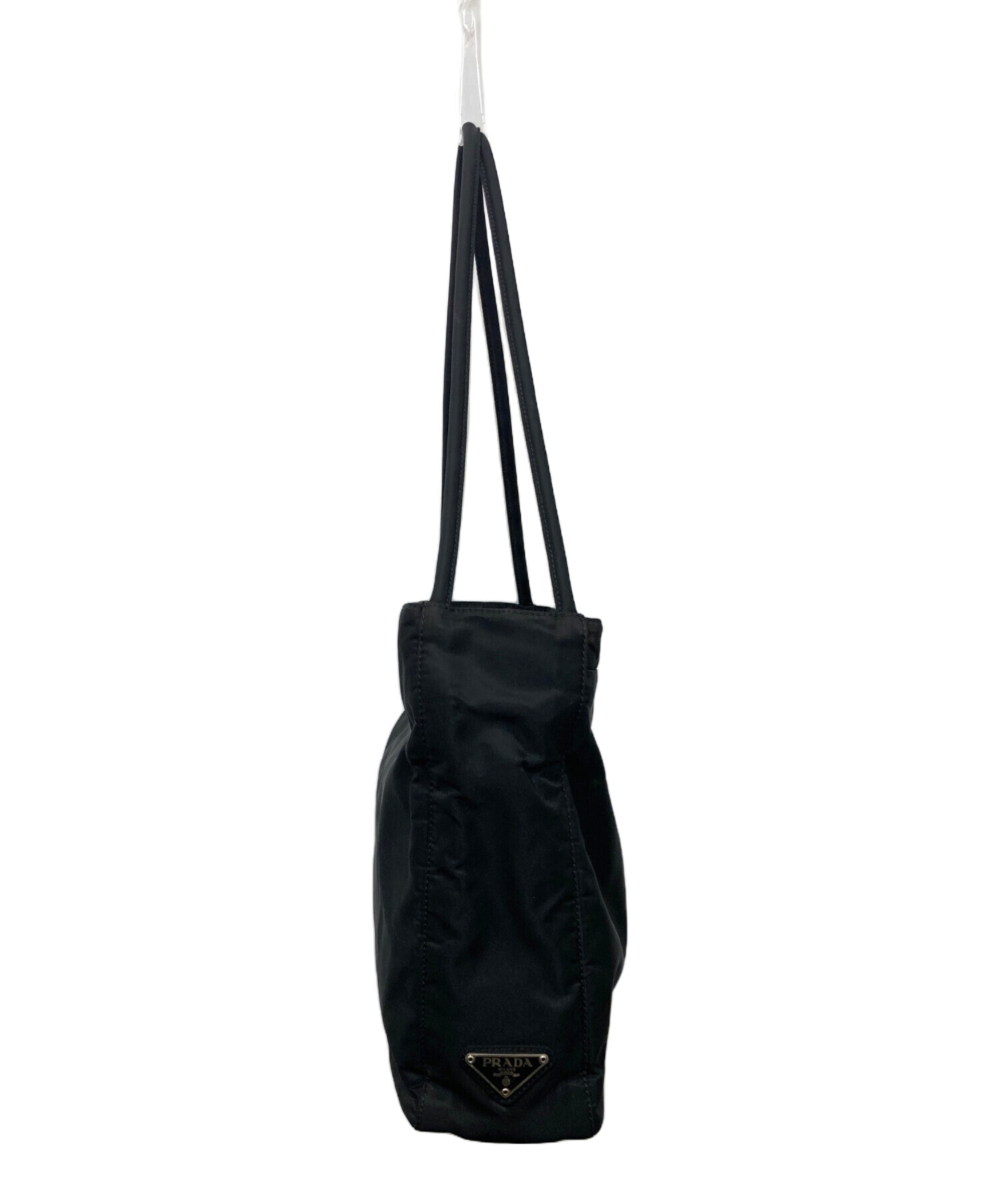 【美品】プラダ PRADA ナイロン トートバッグ ブラック 中古・古着通販】PRADA (プラダ) ナイロントートバッグ ブラック