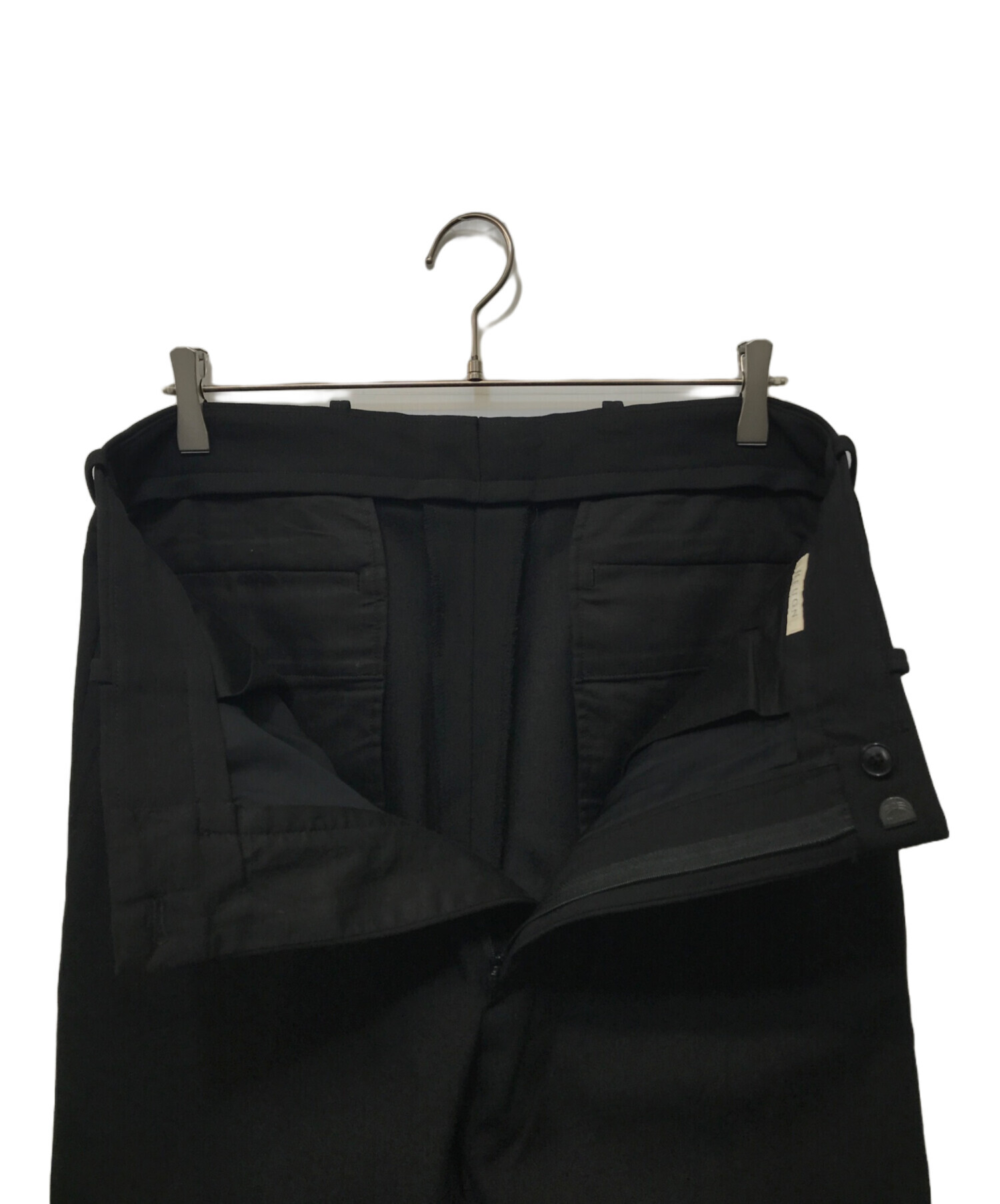 中古・古着通販】HEUGN (ユーゲン) 2タック トラウザー ブラック