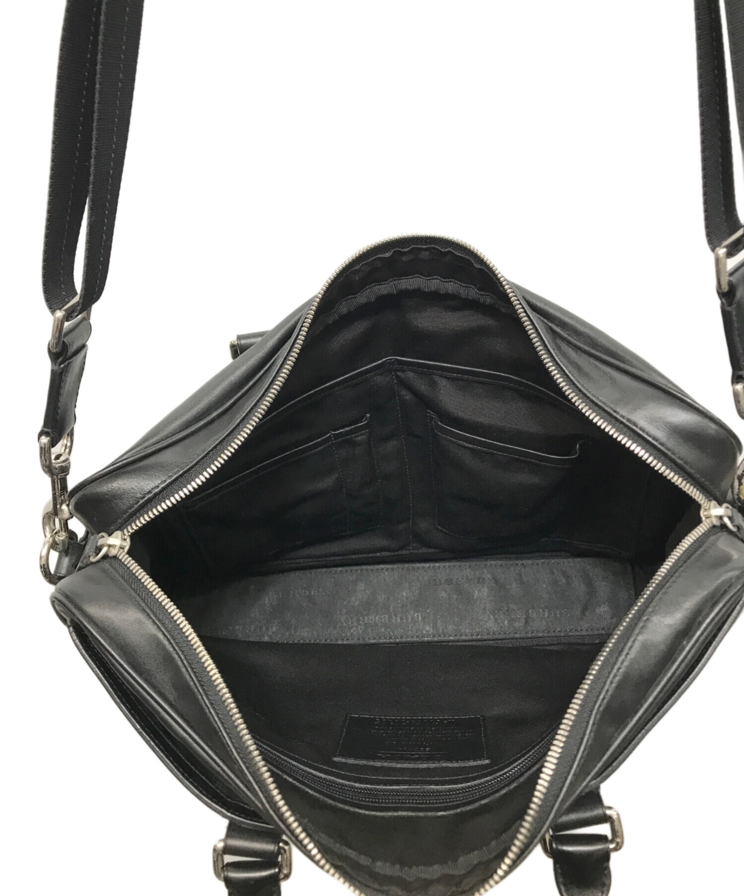 【中古】コーチ COACH 2way ブリーフケース アタッシュケース バッグ ショルダー ロゴ チャーム 黒 ブラック 0709 中古・古着通販】COACH (コーチ) トランスアトランティック 2WAYレザー